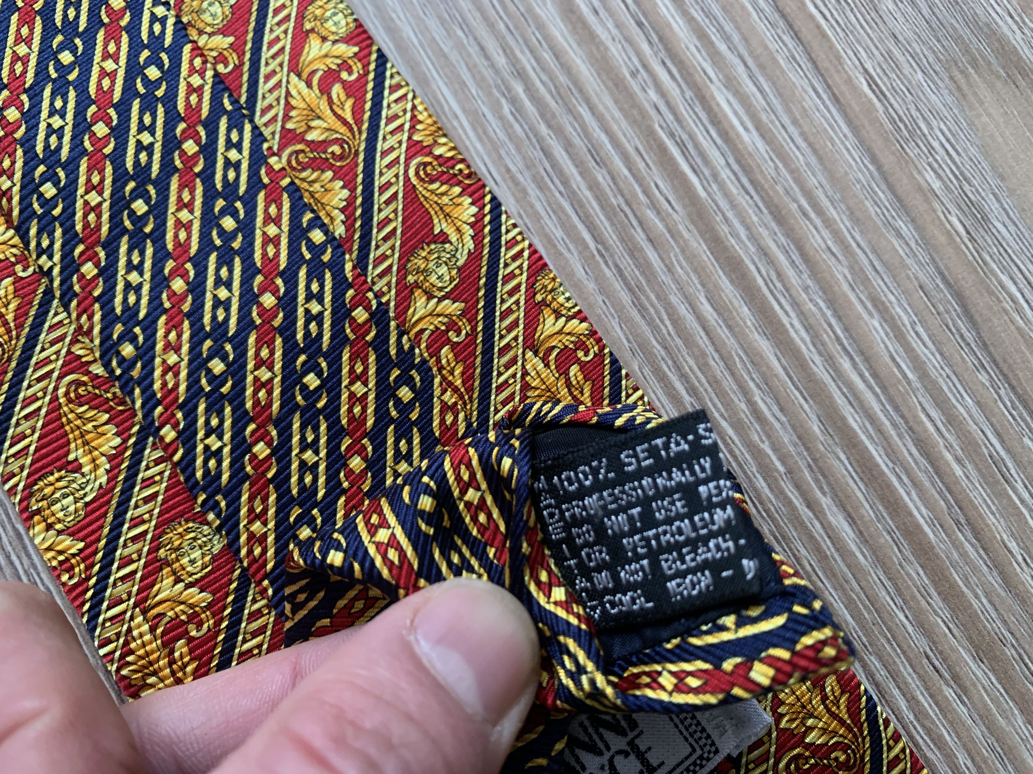 Versace Vintage Rare Gianni Versace Patterned Silk Tie Size ONE SIZE - 7 Thumbnail