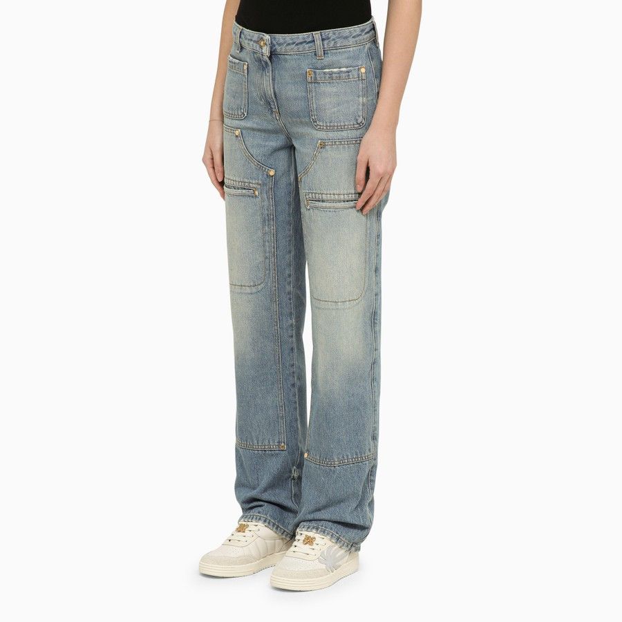 Palm Angels o1d2blof0924 Denim Jeans In Blue Size 26" / US 2 / IT 38 - 3 Thumbnail