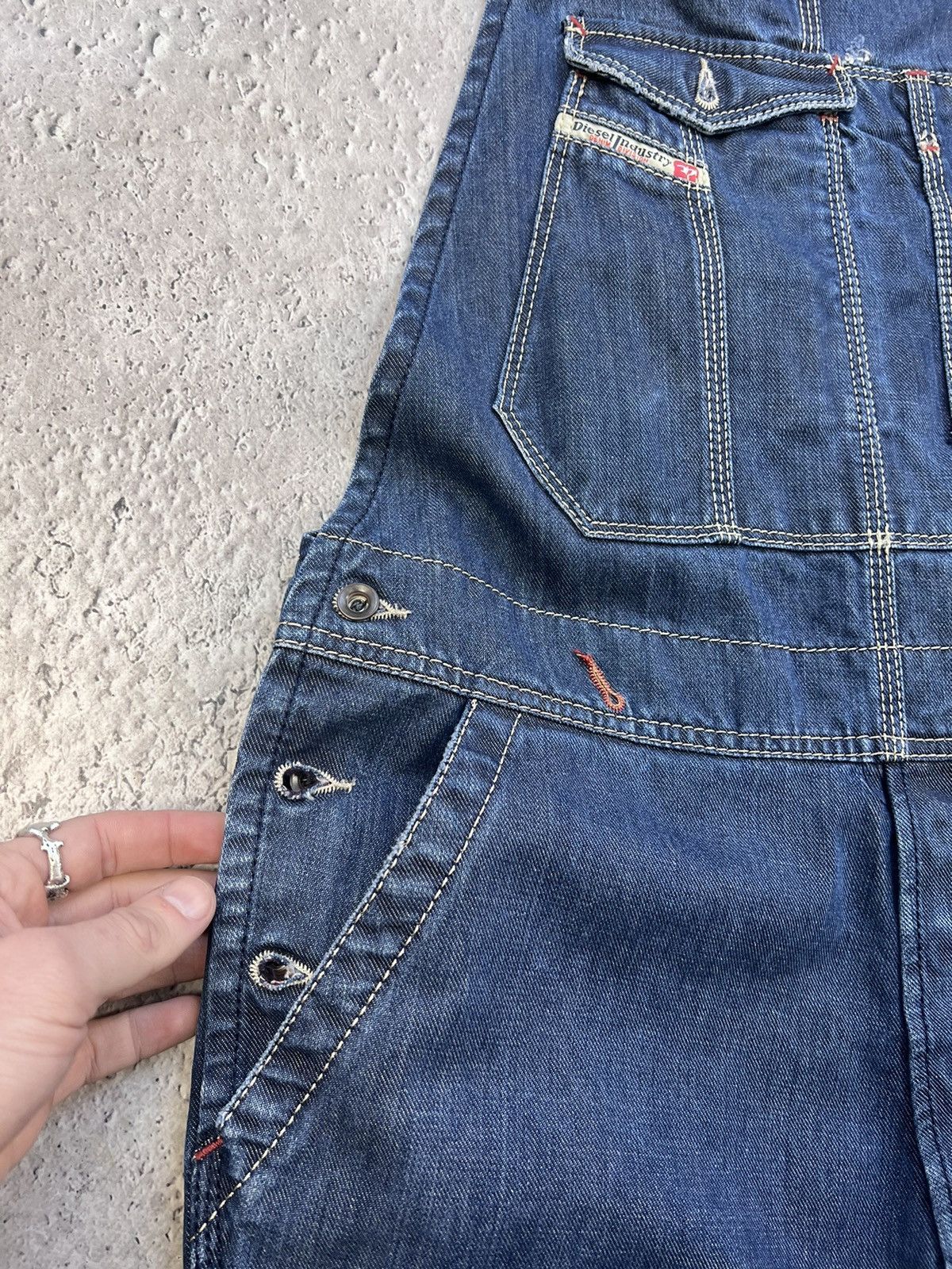 Diesel × Japanese Brand VINTAGE Y2K OVERALL DIESEL DISTRESSED HYPE Size US 32 / EU 48 - 10 Thumbnail