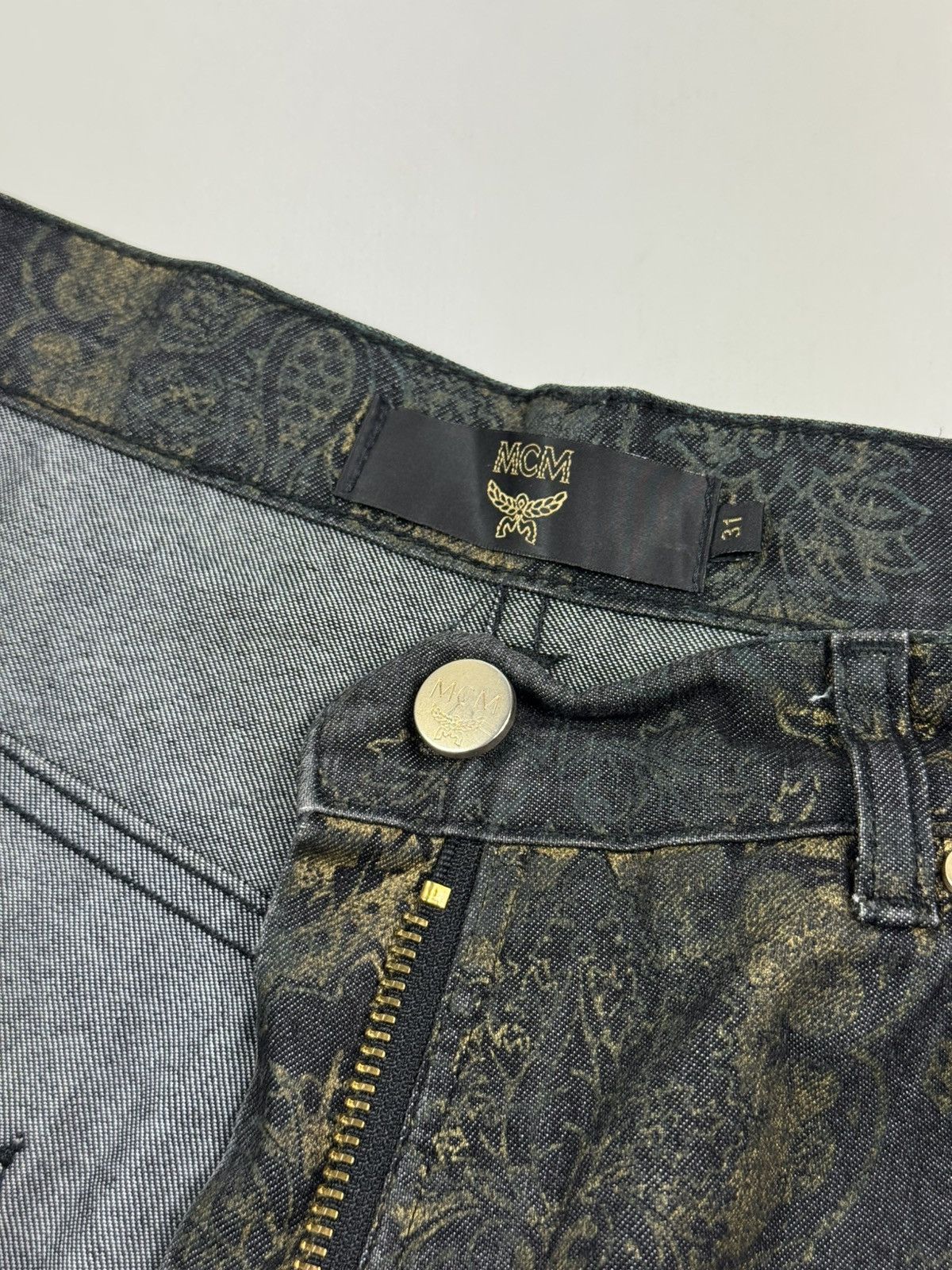 MCM Vintage Faded MCM Monogram Graphic Pants Size 31" - 8 Thumbnail