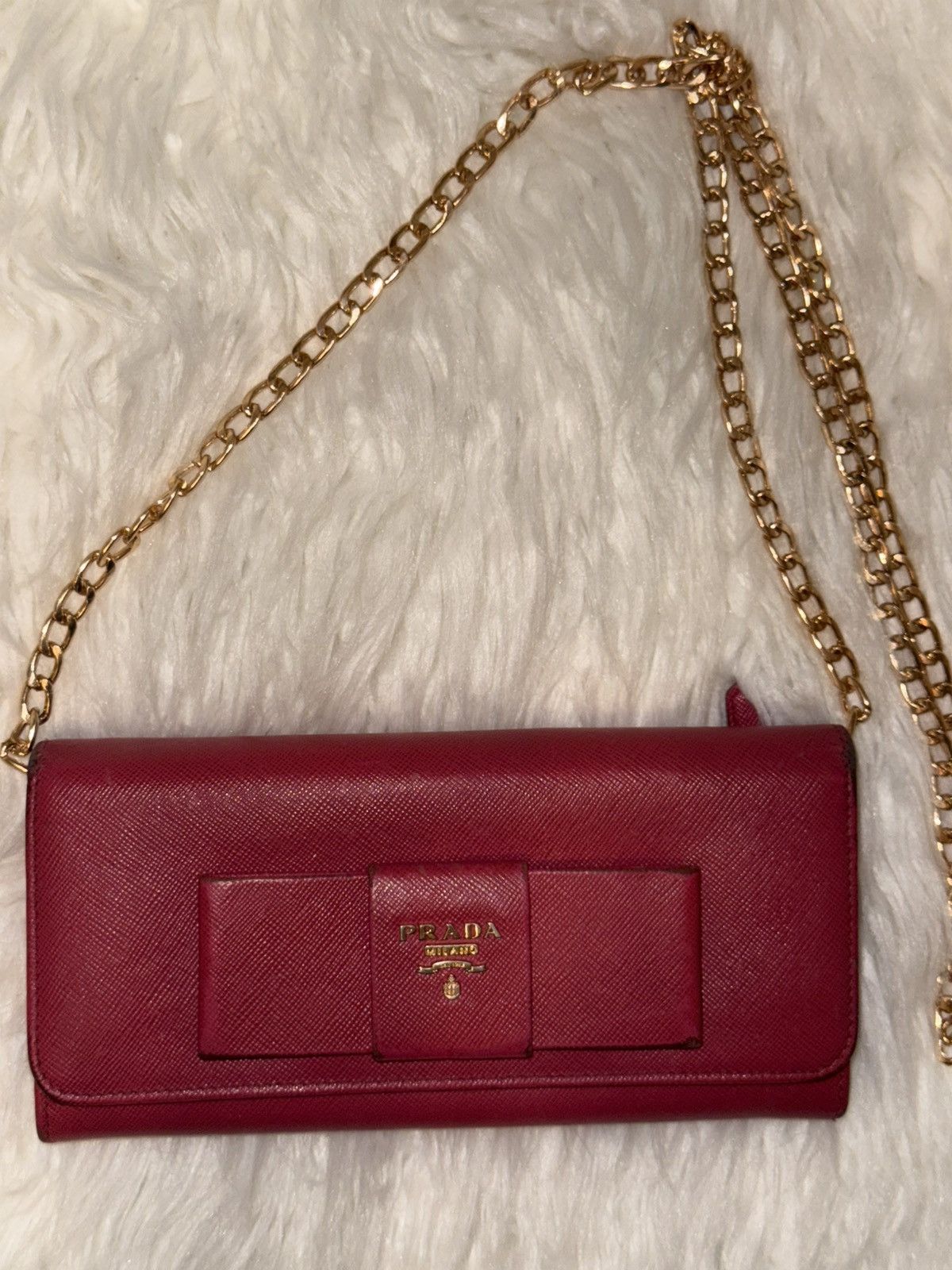 Prada Prada Pink Saffiano Long Wallet Size ONE SIZE - 12 Thumbnail