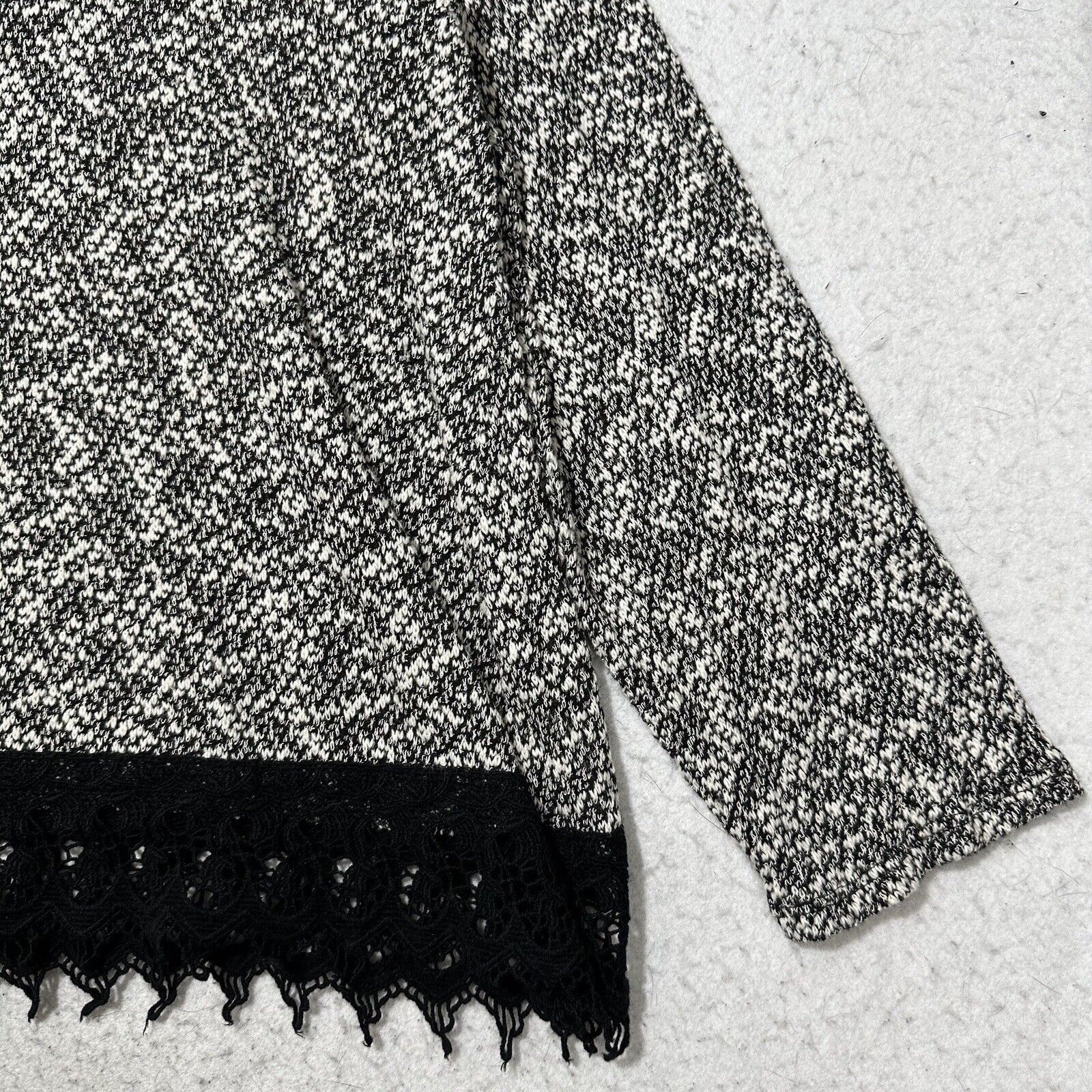 Other CATO 18/20W Lightweight Crewneck Sweater Lace Trim Pullover Size XXL / US 16-18 / IT 52-54 - 6 Thumbnail