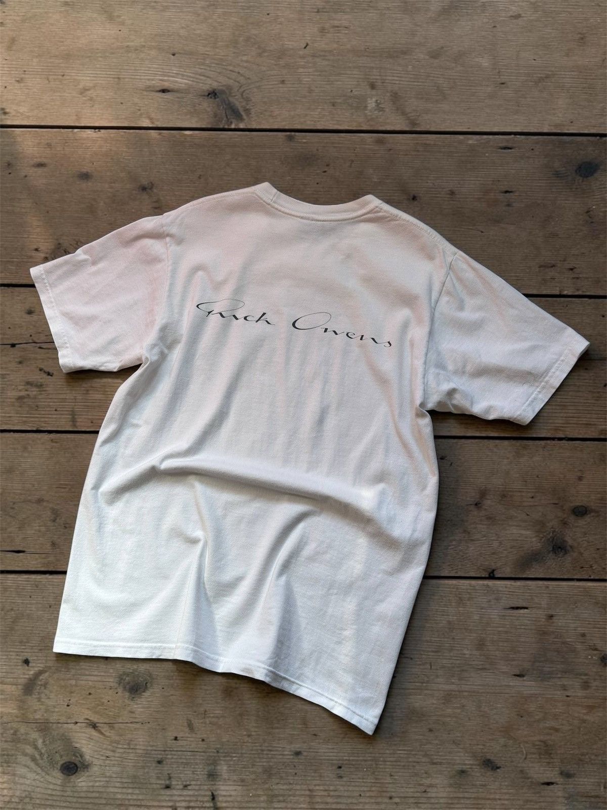 Rick Owens × Stussy Stussy x Rick Owens Collaboration T-Shirt - White Size US M / EU 48-50 / 2 - 2 Thumbnail
