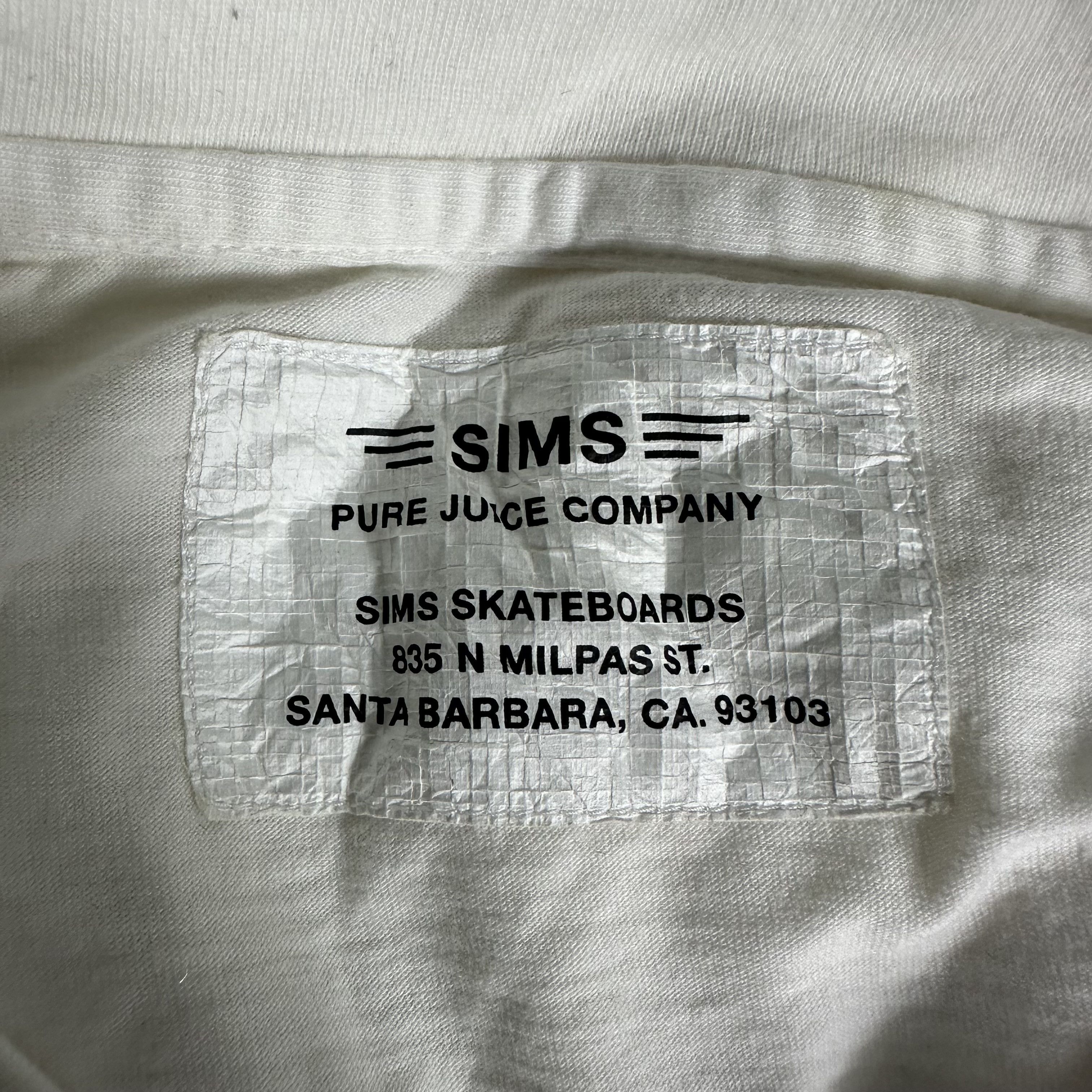 Other 🔥RARE🔥Vintage Sims Skateboard Spell Out T-shirt Size US L / EU 52-54 / 3 - 5 Thumbnail