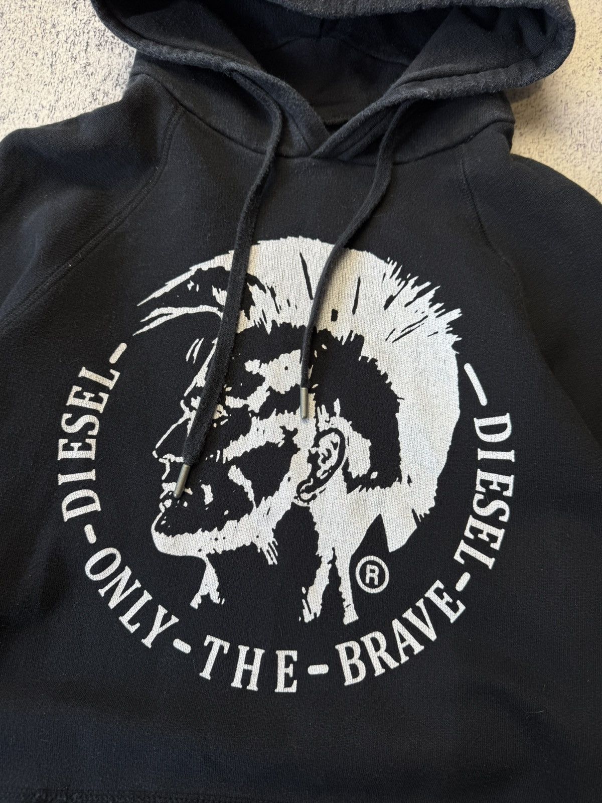 Diesel Vintage Diesel Distressed Faded Hoodie Y2K Dig Logo Size US M / EU 48-50 / 2 - 7 Thumbnail