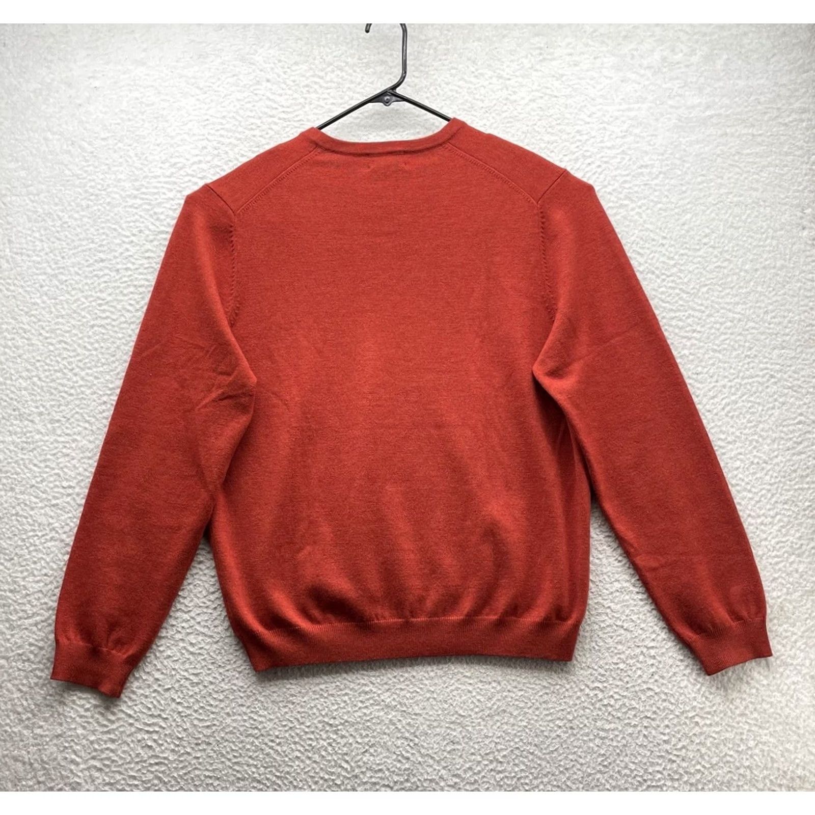 Brooks Brothers Brooks Brothers Sweater Mens Large L Red V-Neck Merino Wool Blend Stretch Preppy Knit Pullover Casual Winter Fall Spring Shirt Mens Size US L / EU 52-54 / 3 - 3 Thumbnail