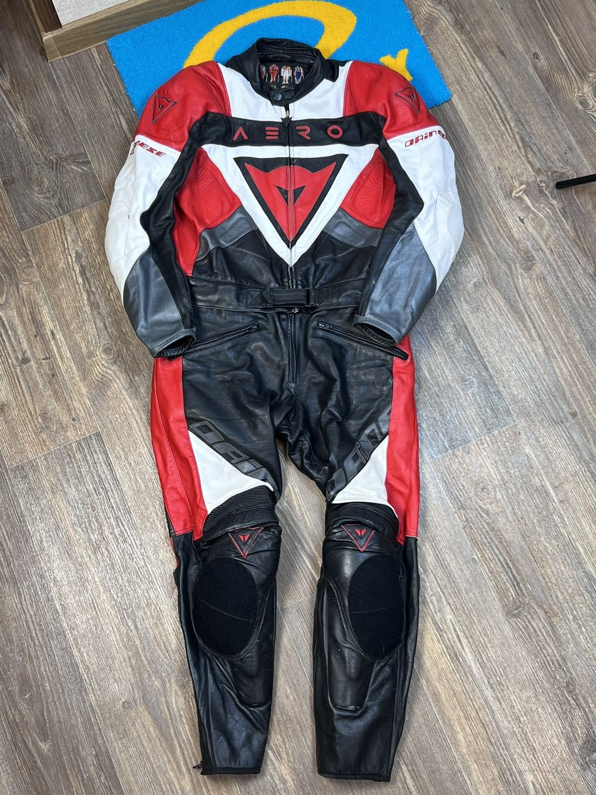 Dainese × Vintage Dainese Racing Leather Motorcycle Jacket + Pant Suit Size US XL / EU 56 / 4 - 1 Thumbnail