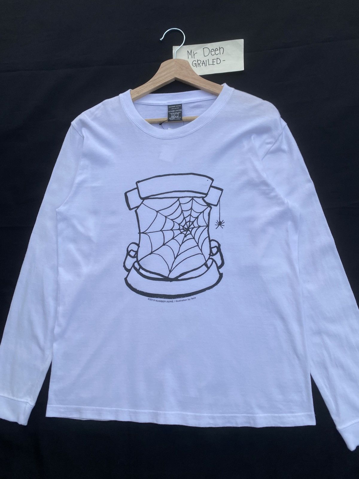 Number (N)ine Rare Number Nine Illustration For Face Lambretta Longsleeve Size US M / EU 48-50 / 2 - 7 Thumbnail