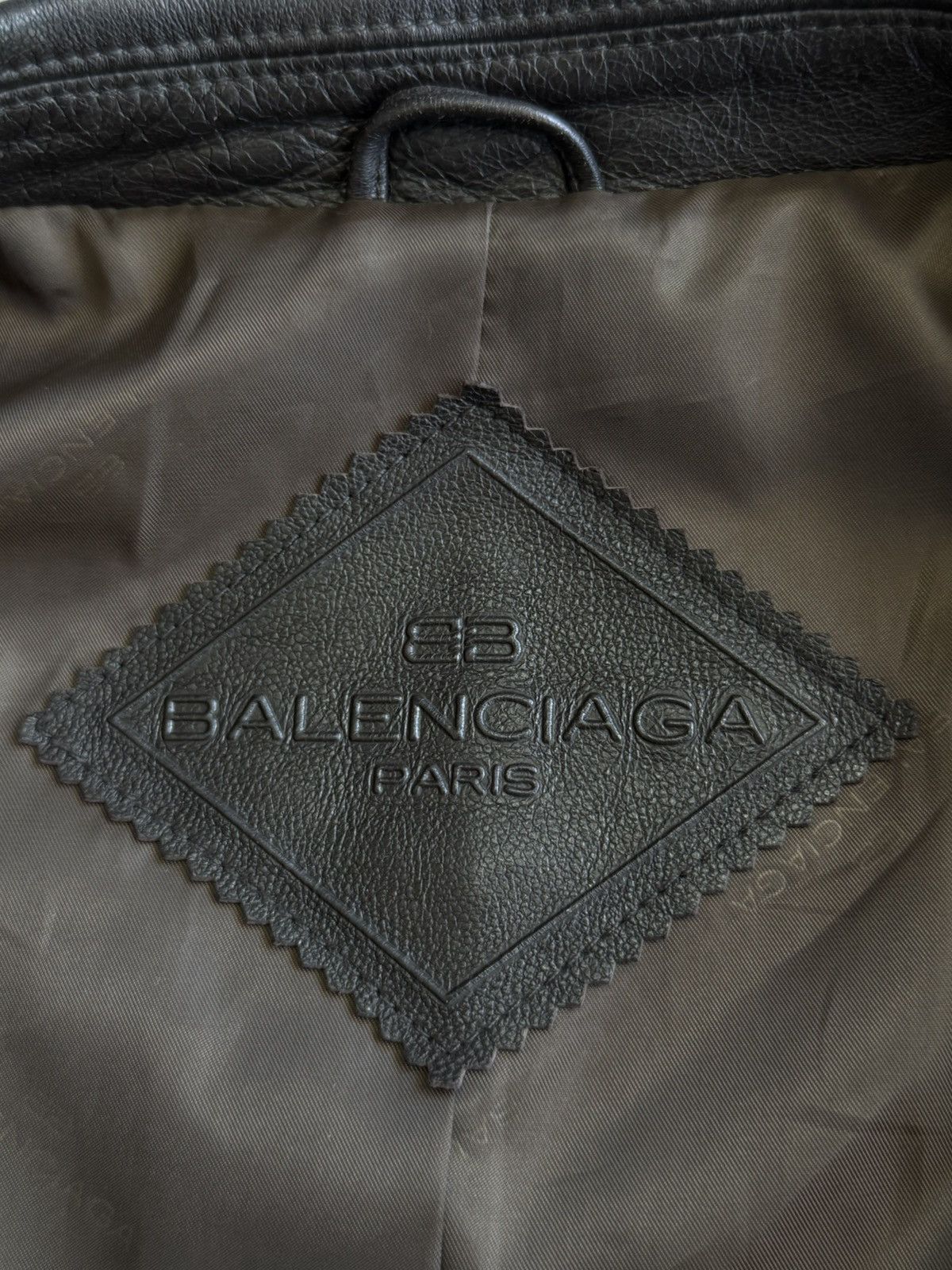 Balenciaga × Vintage Nicolas Ghesquiere - Balenciaga - Zip Leather Jacket Size US L / EU 52-54 / 3 - 12 Thumbnail