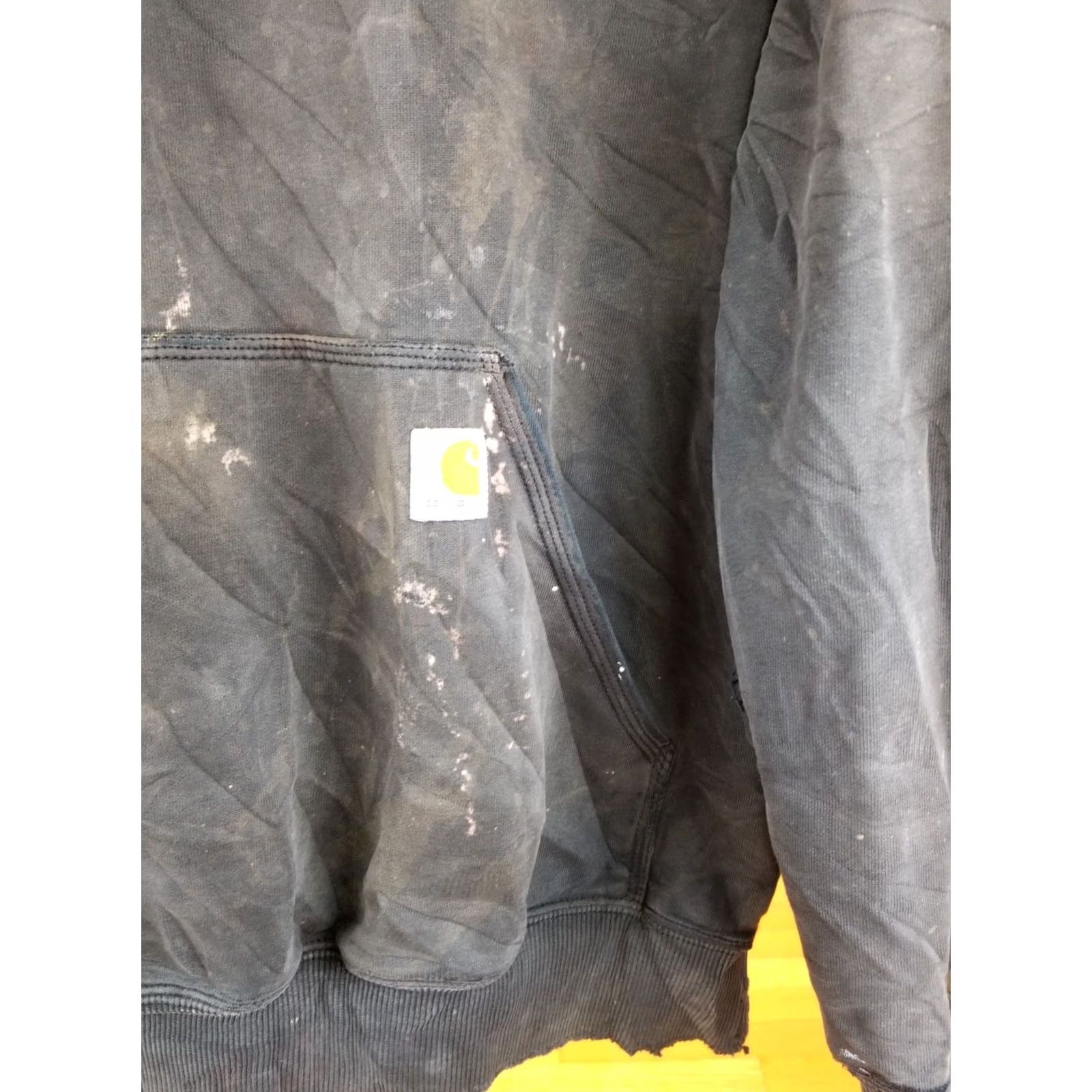 Carhartt VINTAGE Carhartt Hoodie Black Large Mens Distressed Worn Pullover Size L SSU Size US L / EU 52-54 / 3 - 5 Thumbnail