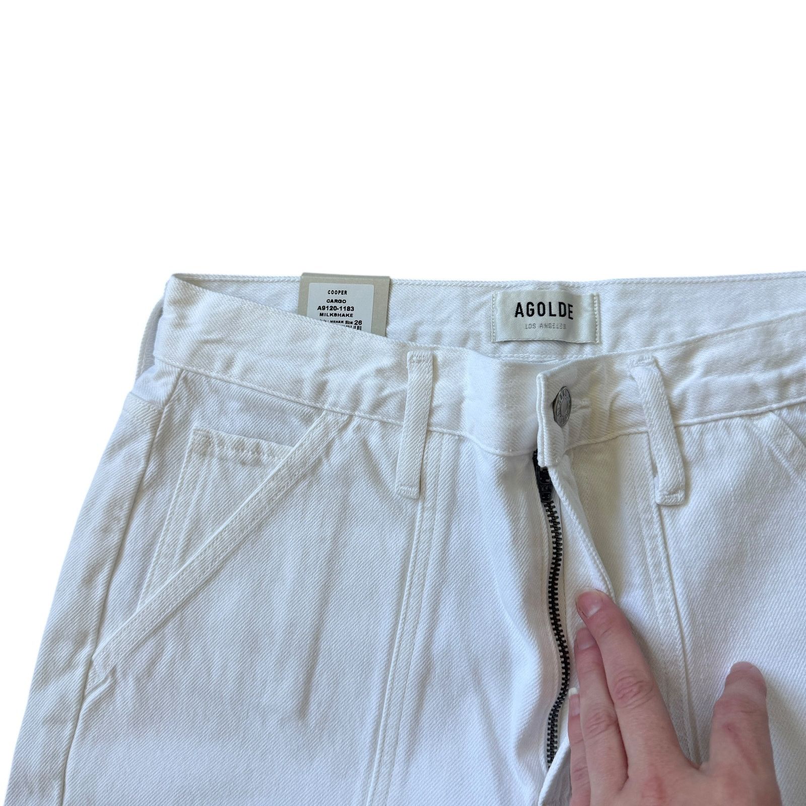 Agolde New with Tags AGOLDE Cooper Cargo Jean Milkshake Wash Size 26" / US 2 / IT 38 - 7 Thumbnail