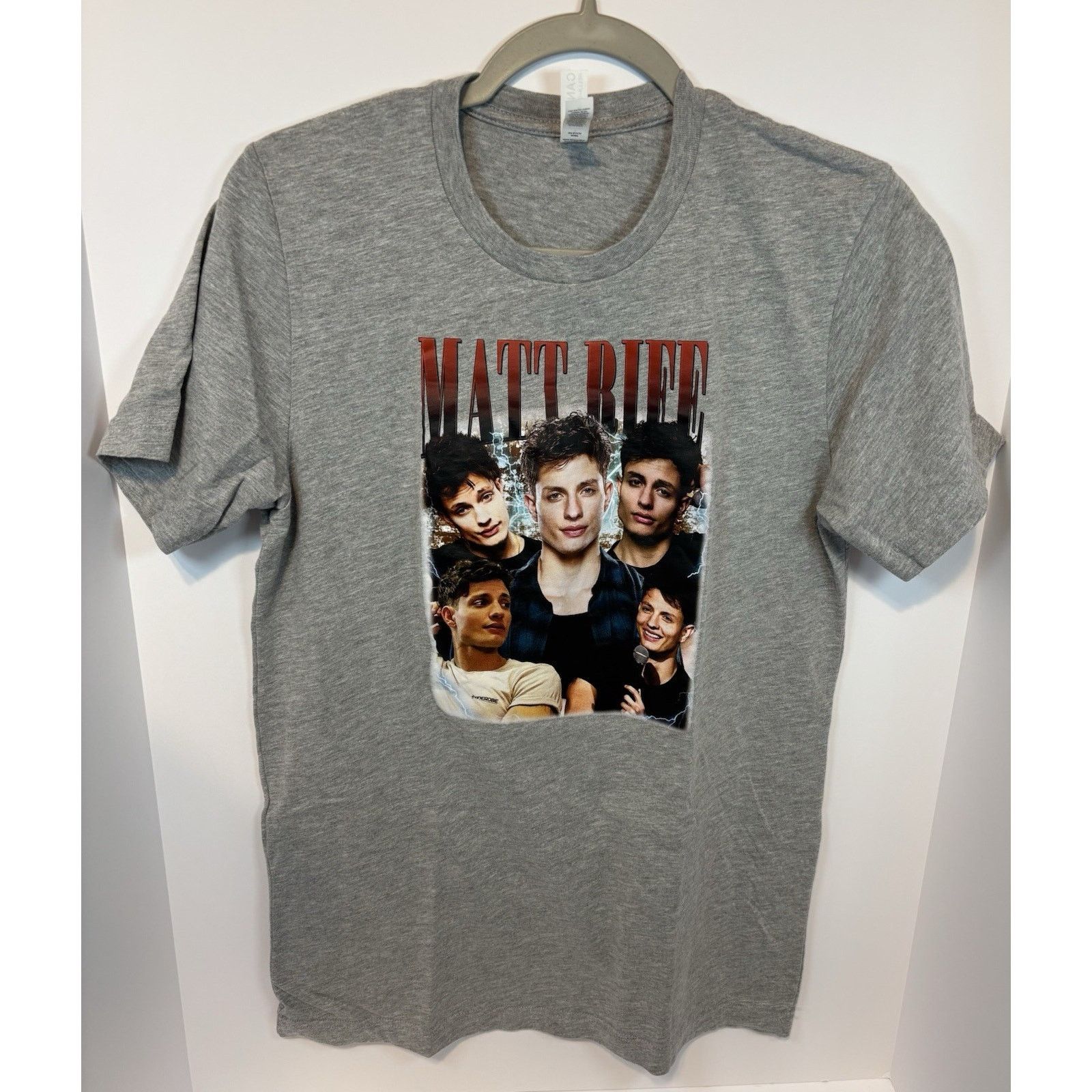 Canvas Matt Rife Print T-Shirt Gray Unisex Size Medium Size US M / EU 48-50 / 2 - 1 Thumbnail
