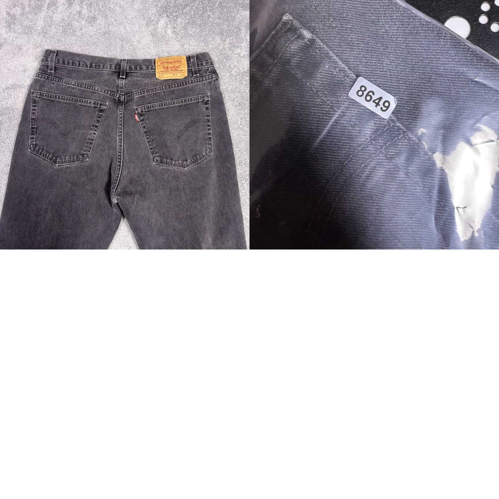 Levi's VINTAGE Levi's 505 Jeans Men 36x33 USA Made Paper Tag Black 90s Y2K Grunge Rock 5-Pocket Denim Straight Regular Mens Size US 36 / EU 52 - 9 Thumbnail