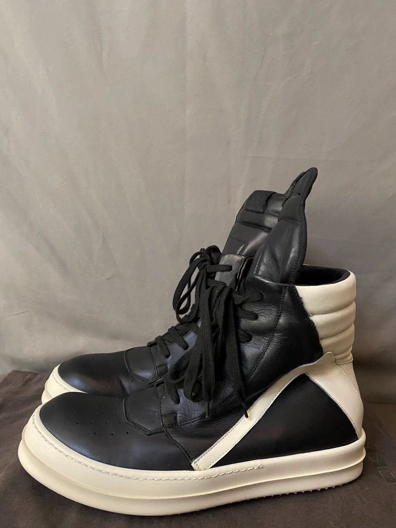 Rick Owens Rick Owens High-Top Leather Sneakers-yf Size US 10.5 / EU 43-44 - 1 Thumbnail