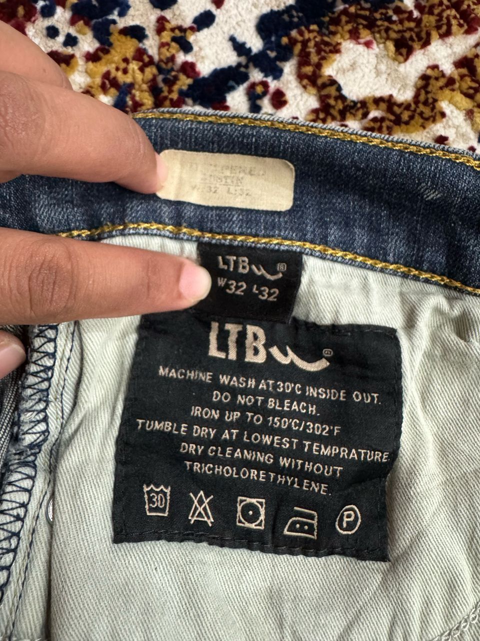 Japanese Brand × Vintage Japenese LTB distressed faded denim jeans Size US 32 / EU 48 - 9 Thumbnail