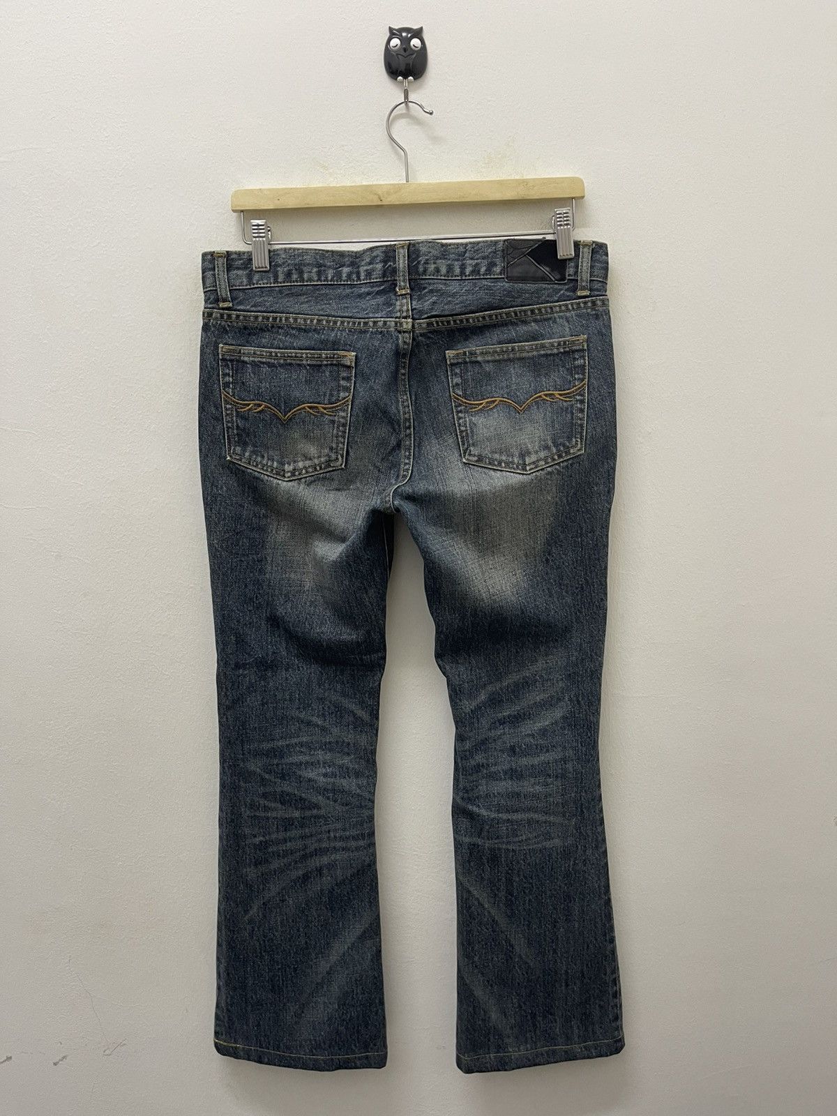 GOSTAR DE FUGA Rare Vintage FUGA Flare Wide Leg Distressed Jeans Size US 31 - 12 Thumbnail