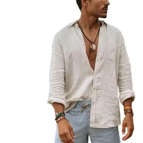 Japanese Brand Mayuzumi x Kai Long Sleeve Shirt Thin Cool Clothes Size US L / EU 52-54 / 3 - 6 Thumbnail