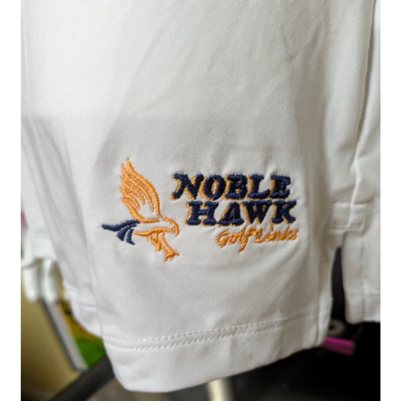 Vintage Womens Bermuda Sands Polo Shirt Golf Ladies Large White Shirt Polo Tee Casual 90% Polyester 10% Spandex Noble Hawk Logo Size L / US 10 / IT 46 - 2 Thumbnail