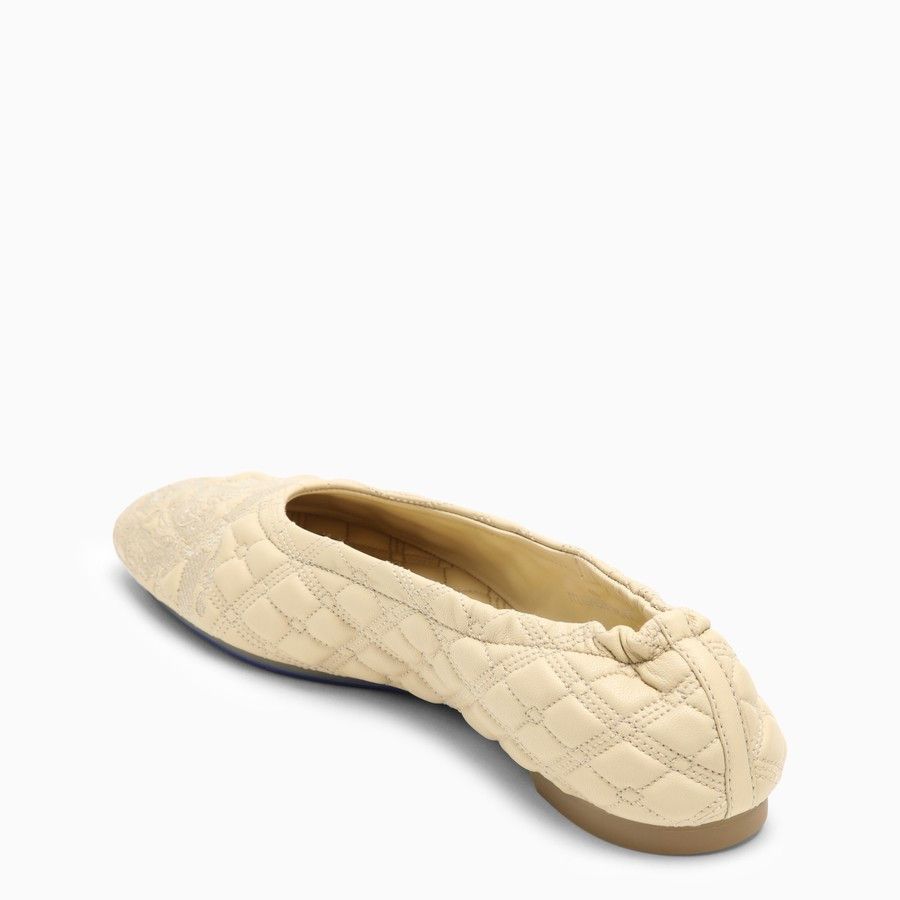 Burberry o1d2blof0824 Leather Ballerinas in Beige Size US 8.5 / IT 38.5 - 4 Thumbnail