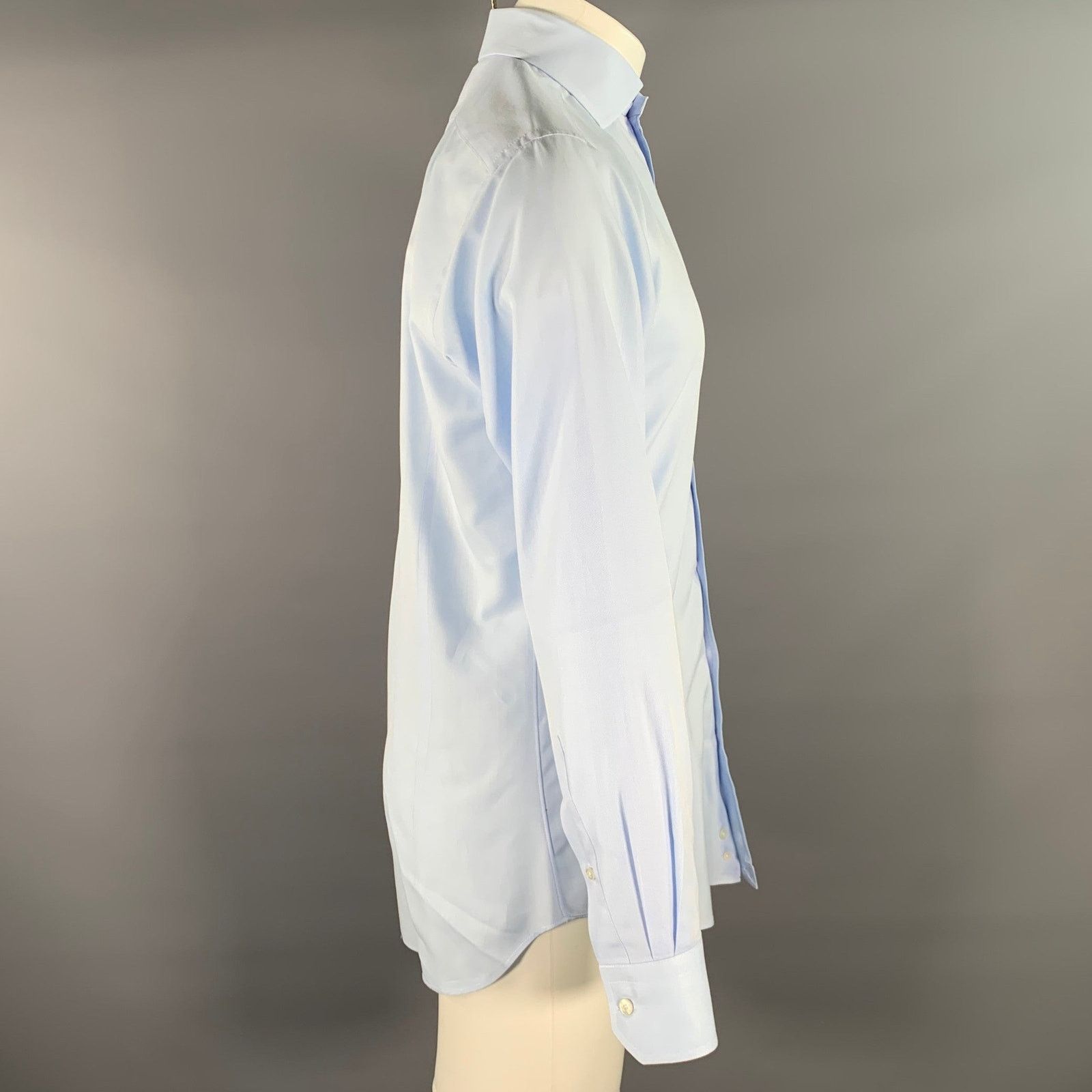 Hamilton Size S Blue Light Blue Cotton Spread Collar Shirt Size US S / EU 44-46 / 1 - 2 Thumbnail