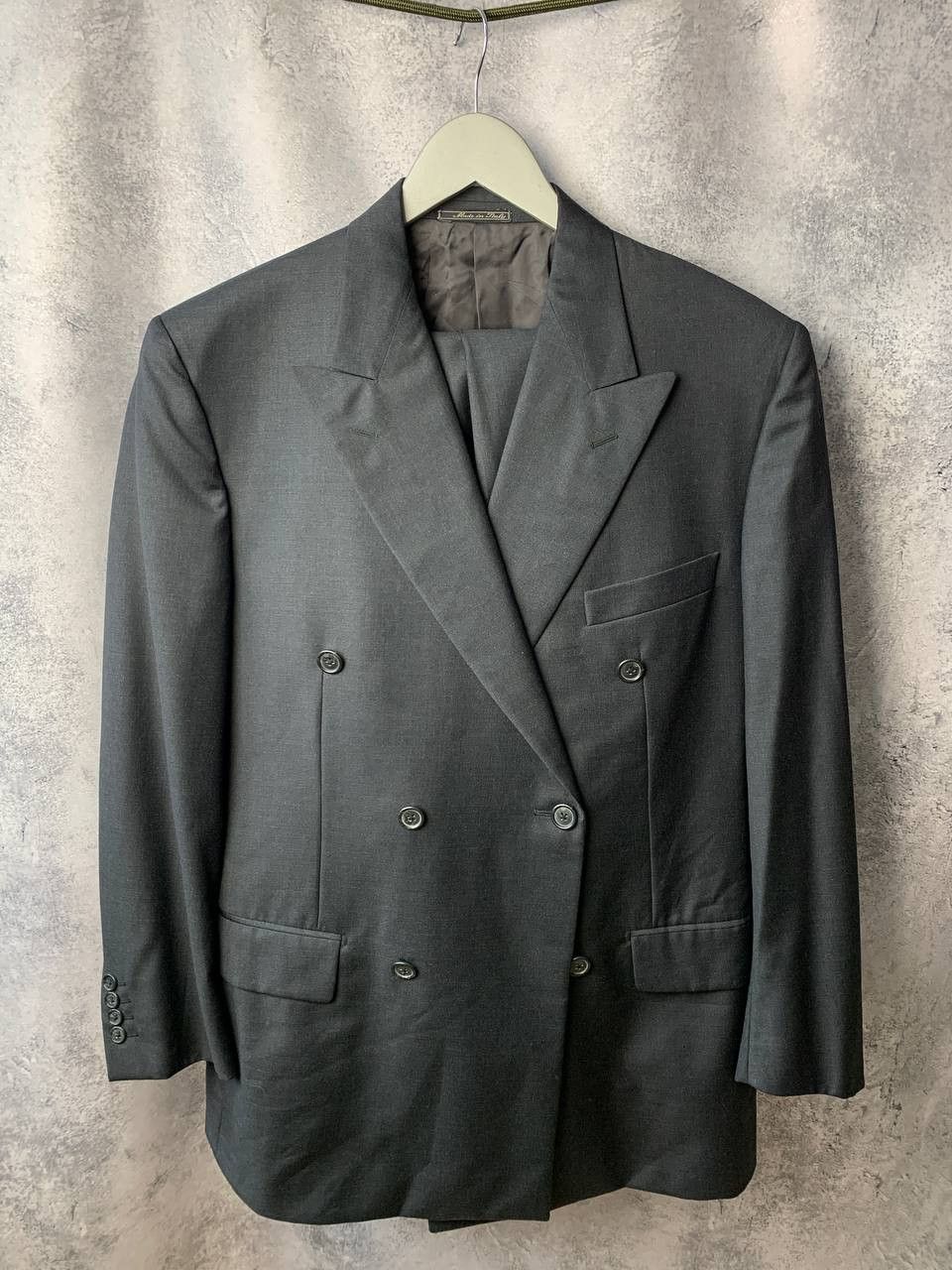 Corneliani CORNELIANI Black 120'S Wool Modern Italian Suit Blazer Size 50R - 1 Thumbnail