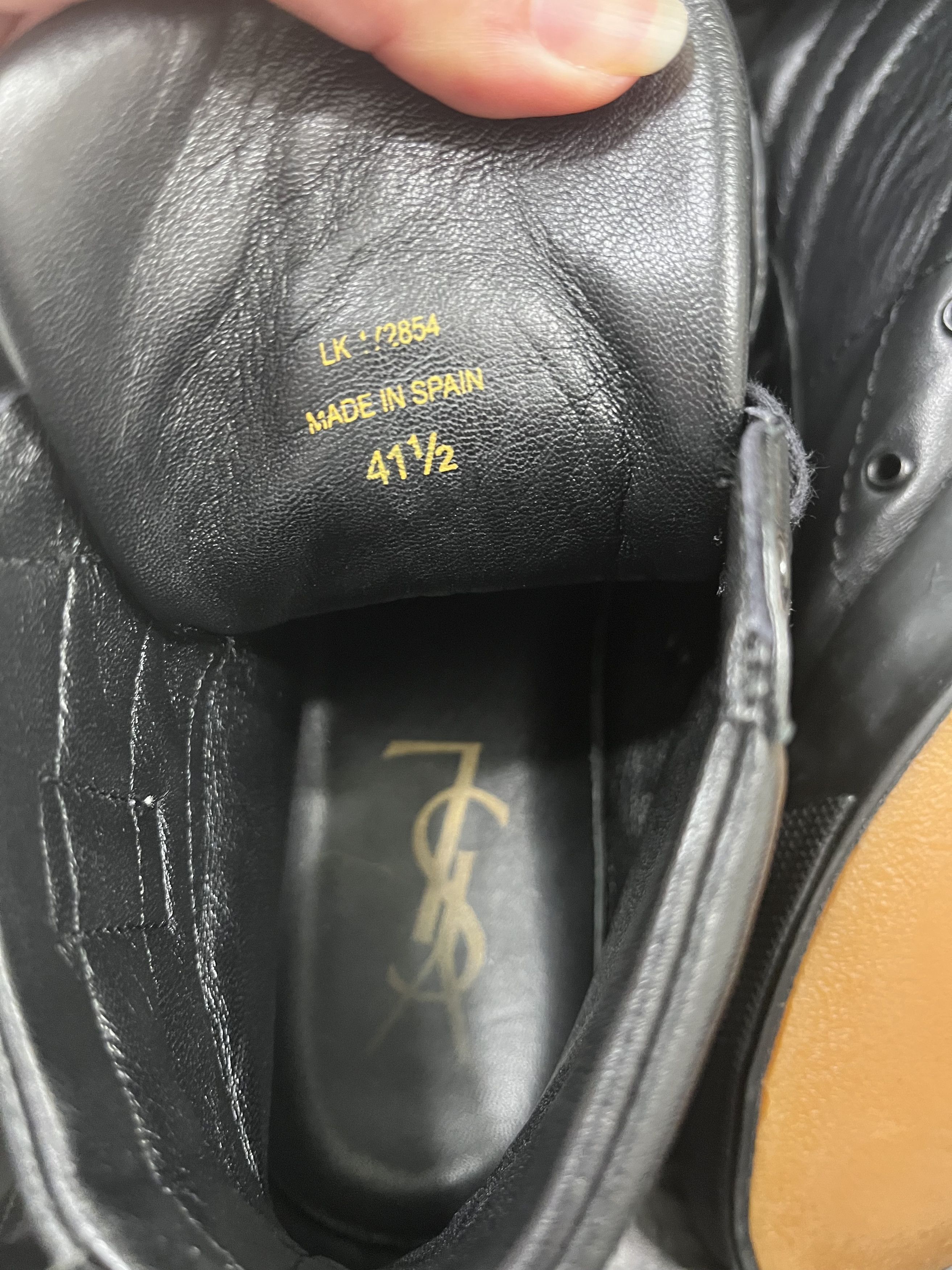 Yves Saint Laurent YSL Rive Gauche Rolling Sneaker Black Nappa Never Worn Size US 8.5 / EU 41-42 - 8 Thumbnail