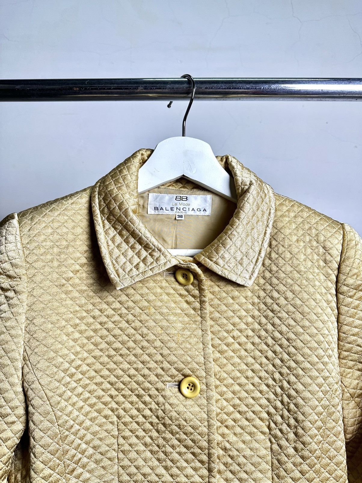 Balenciaga 90’s Balenciaga Quilted Jacket Size S / US 4 / IT 40 - 6 Thumbnail