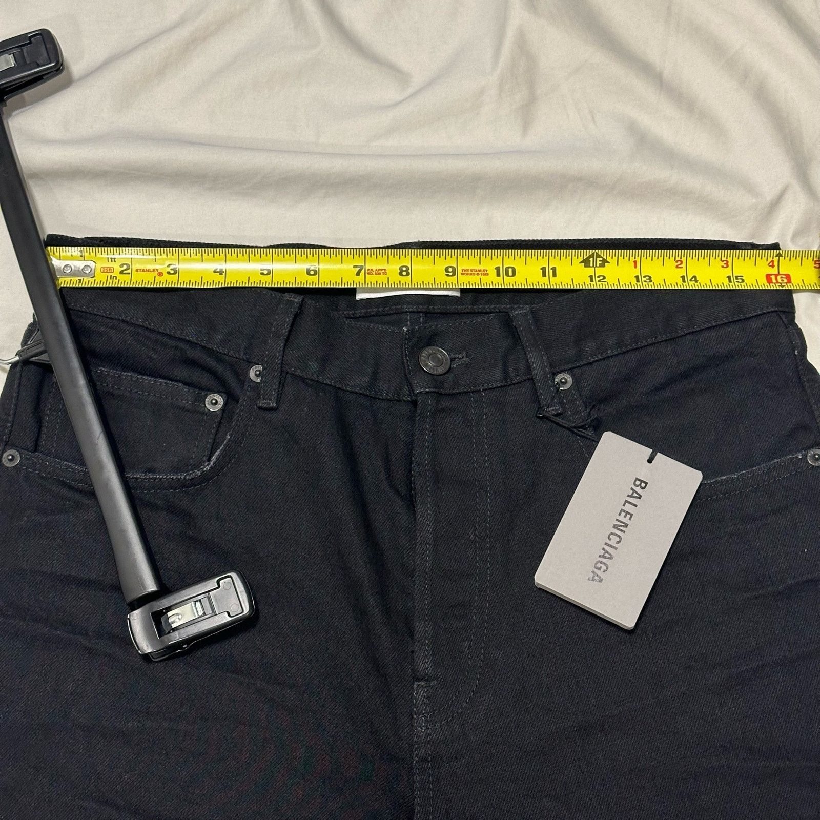Balenciaga FW22 NEW Balenciaga Lost Tape Unisex Distressed Black Jeans Size US 32 / EU 48 - 2 Thumbnail