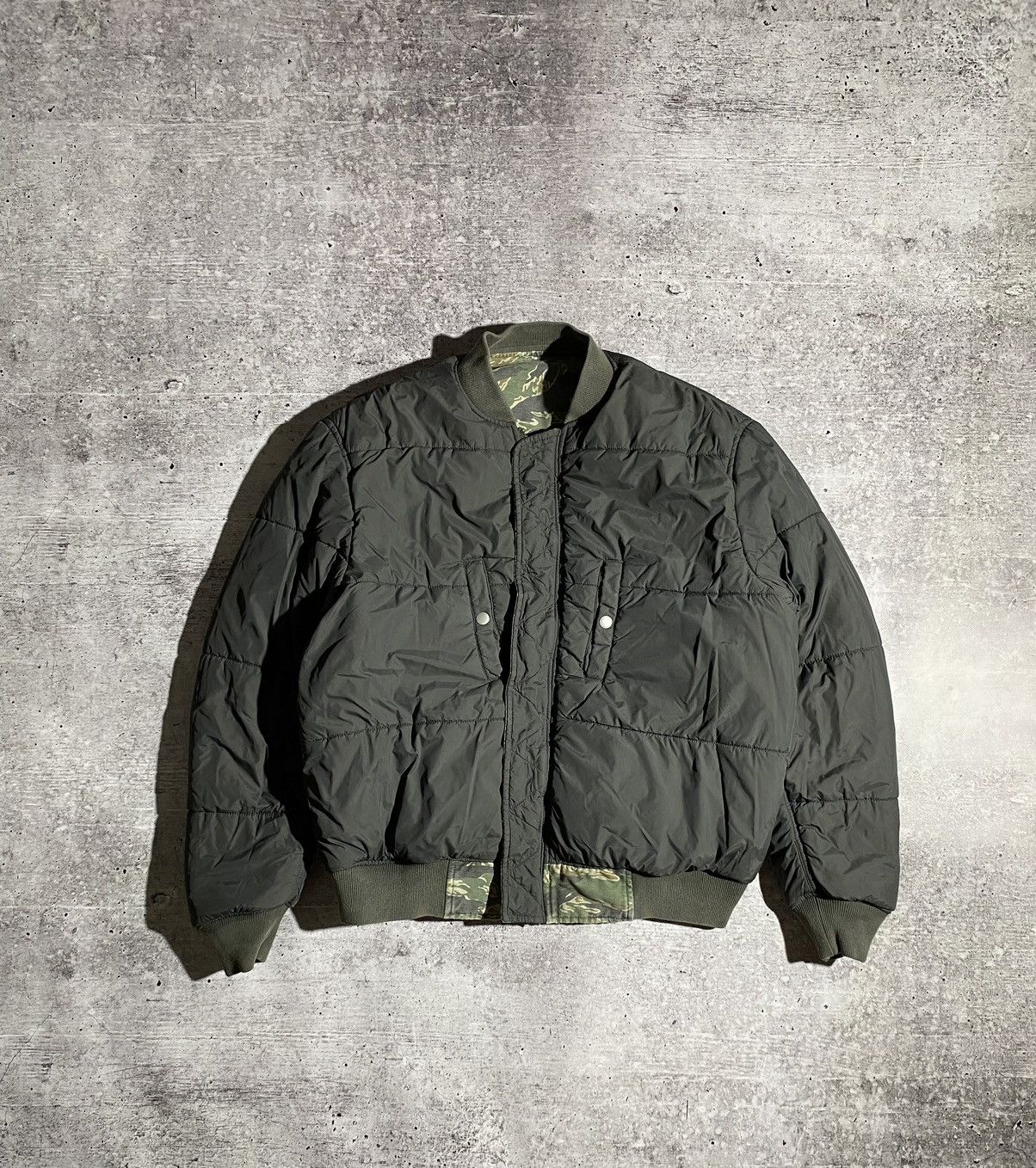Allsaints × Vintage 🐃ALLSAINTS bilateral vintage BOMBER Size US M / EU 48-50 / 2 - 1 Thumbnail