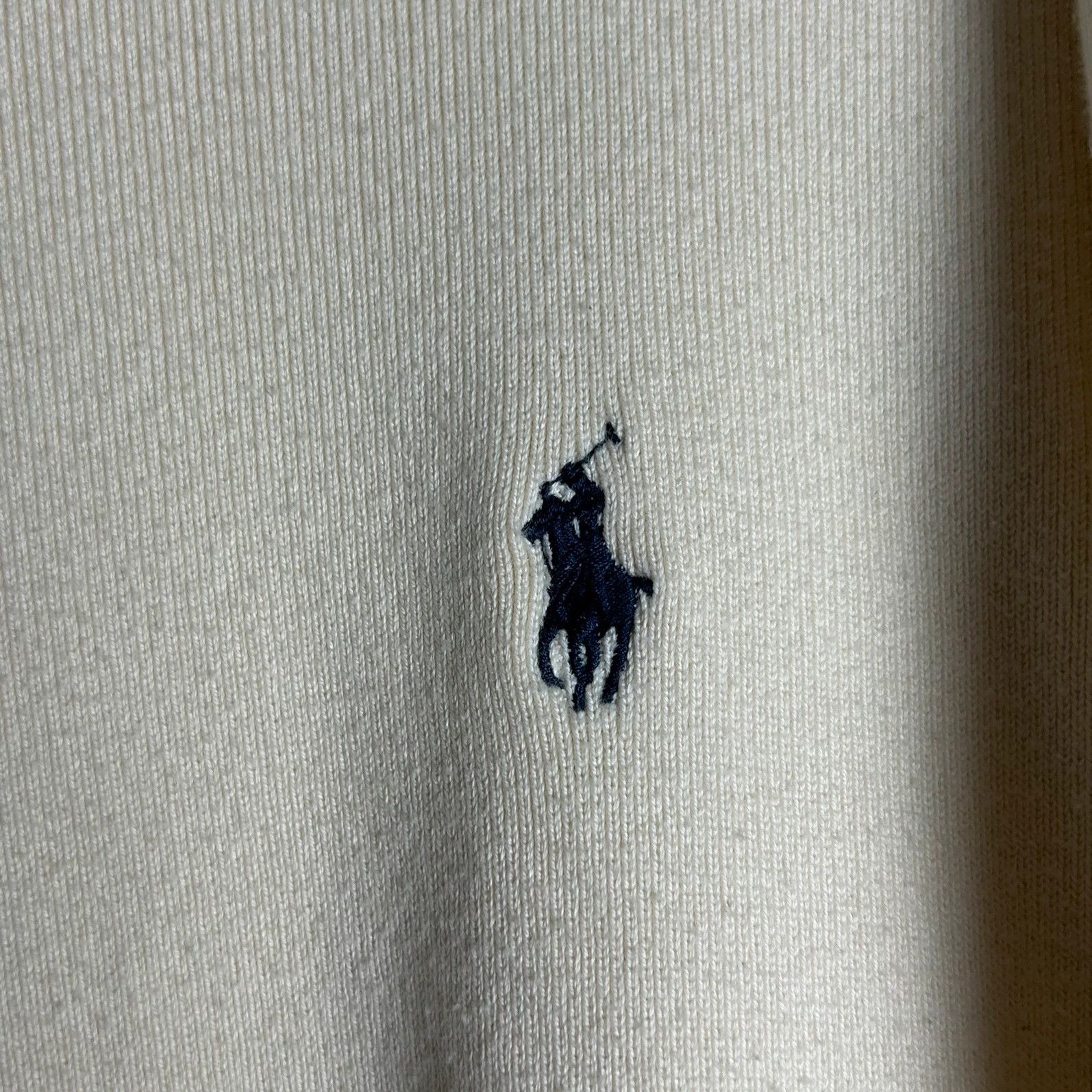 Designer × Polo Ralph Lauren × Ralph Lauren Polo Ralph Lauren zip sweatshirt mini logo pony beige Size US XL / EU 56 / 4 - 4 Thumbnail