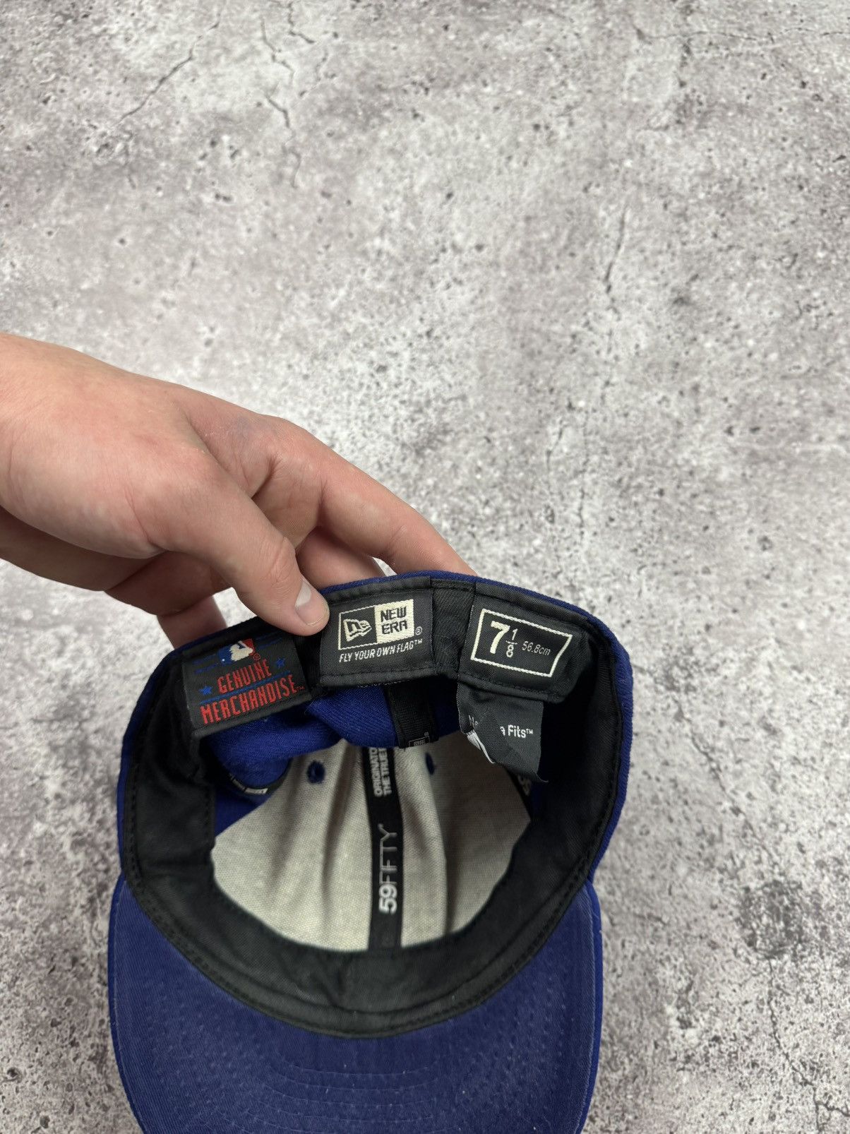New York Yankees Vintage 90s New York Yankees Y2K Cap OS Navy Blue Size ONE SIZE - 6 Thumbnail