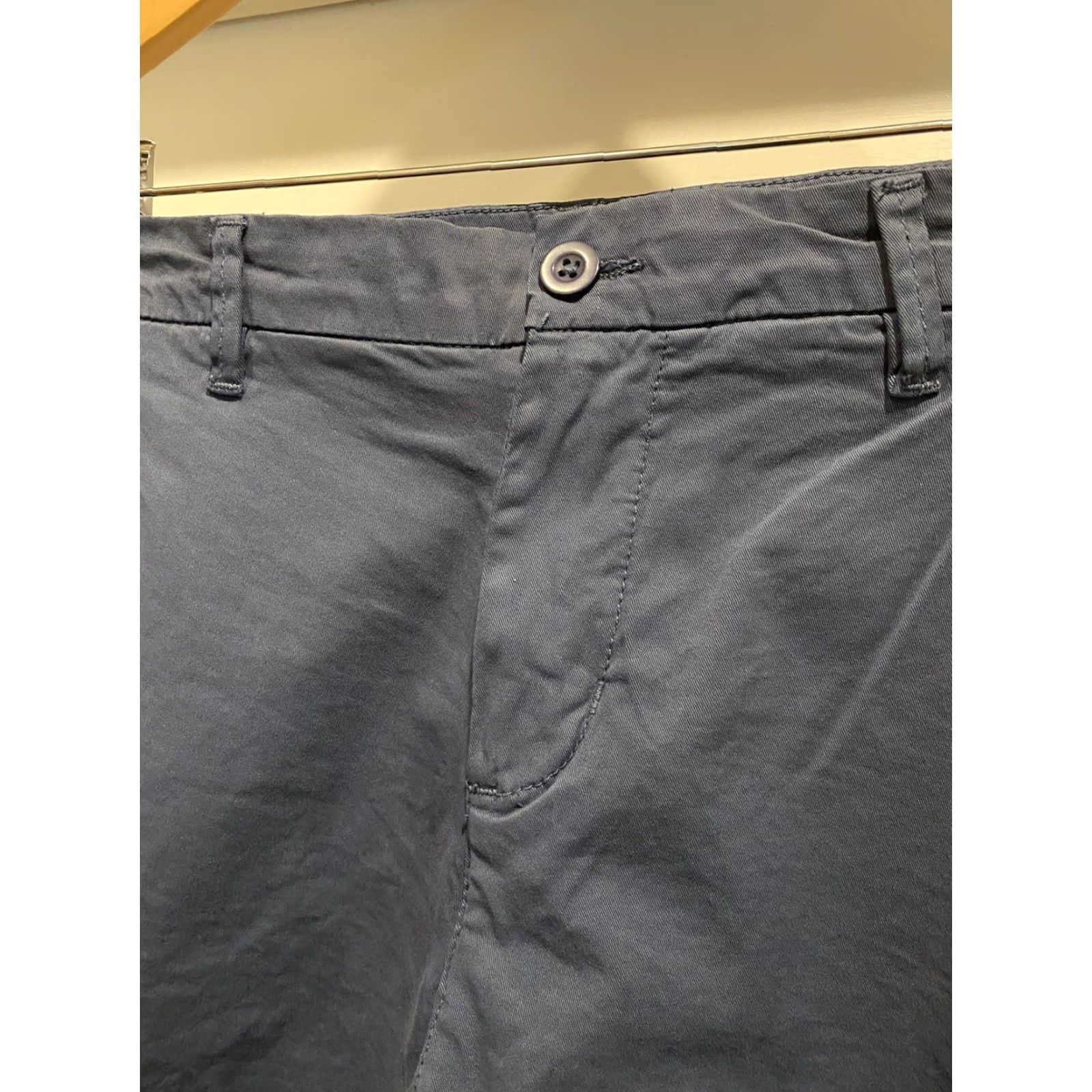 Vintage Cuffy’s New Mens 36” Stretch Twill Cino Blue Shorts 9” Inseam Cotton Blend Flat Front NWT Blue Mens 36 Shorts Size US 36 / EU 52 - 4 Thumbnail