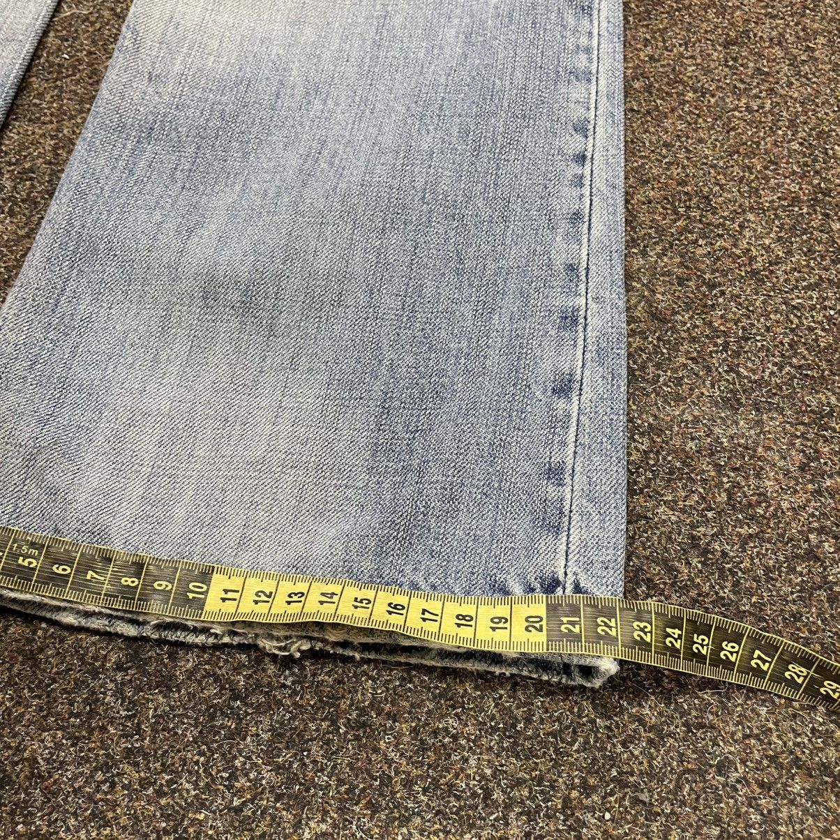 Vintage Vintage Y2K Baggy Wide Leg Distressed Jeans Skater Logo 28 Size US 28 / EU 44 - 8 Thumbnail