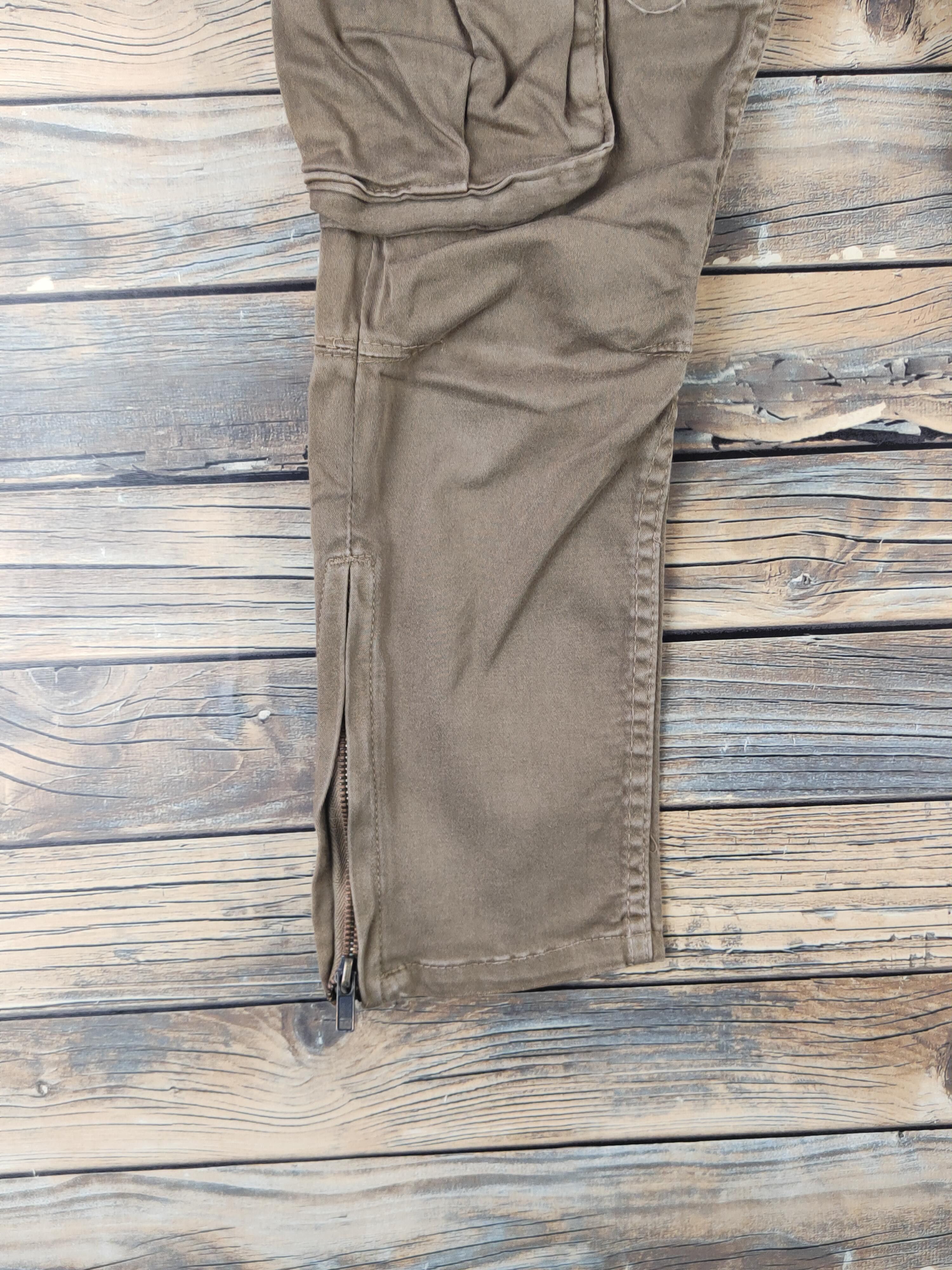 Japanese Brand DL Rienda Beige Multipocket Cargo Pants #46-285T Size 27" / US 4 / IT 40 - 4 Thumbnail