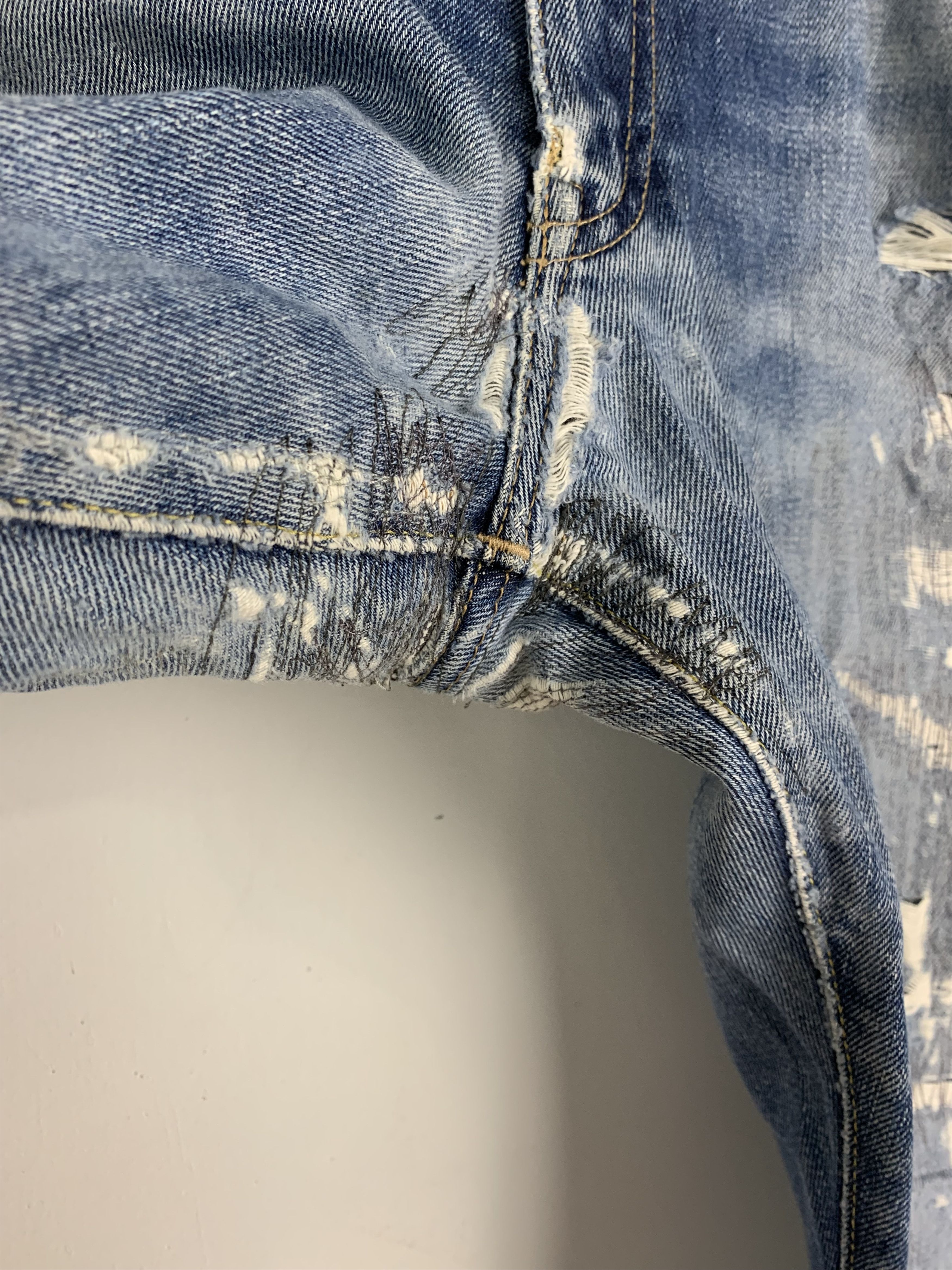 Bape OG A Bathing Ape Distressed Bape Jeans Bapesta Denim Size US 38 / EU 54 - 7 Thumbnail