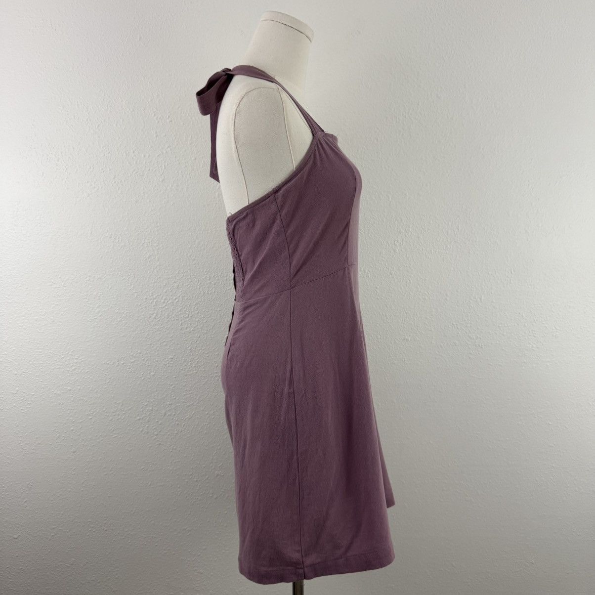 Kendall And Kylie KENDALL & KYLIE Mauve Pink Purple Neck Tie Halter Mini Dress Size S / US 4 / IT 40 - 7 Thumbnail
