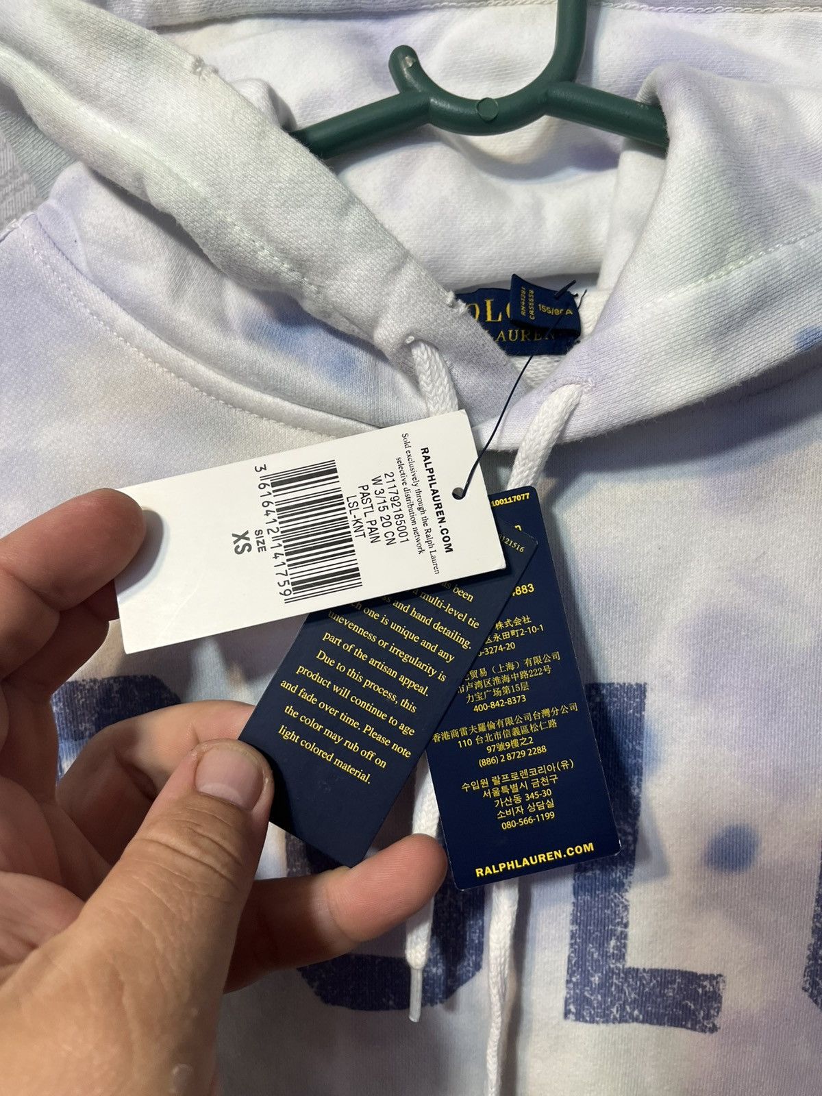 Polo Ralph Lauren Polo Ralph Lauren Pastel Paint Hand Detailed Tie Dye Hoodie Size XS / US 0-2 / IT 36-38 - 8 Thumbnail