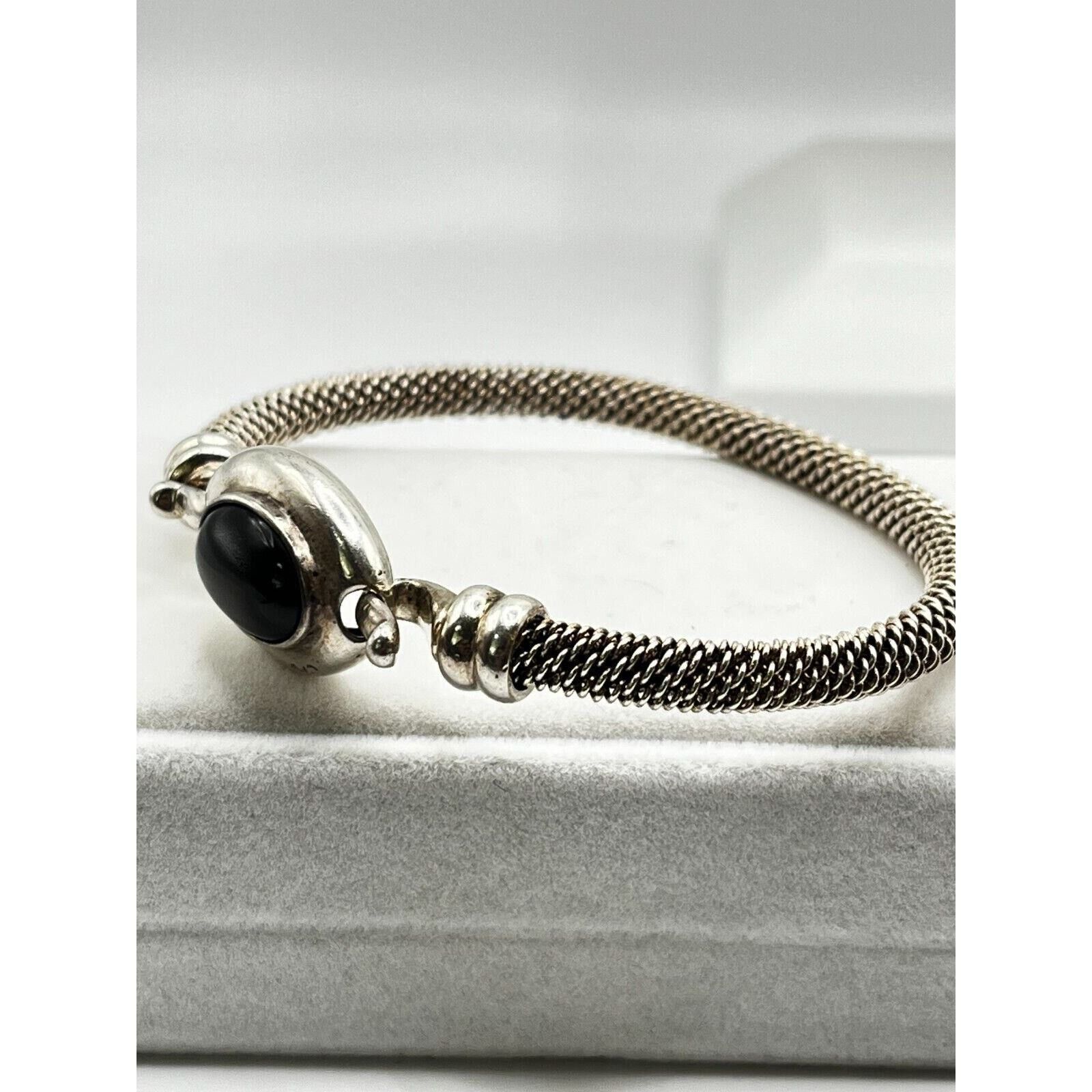 The Unbranded Brand Vintage Joseph Esposito ESPO Onyx Bangle Bracelet 7" Size ONE SIZE - 5 Thumbnail