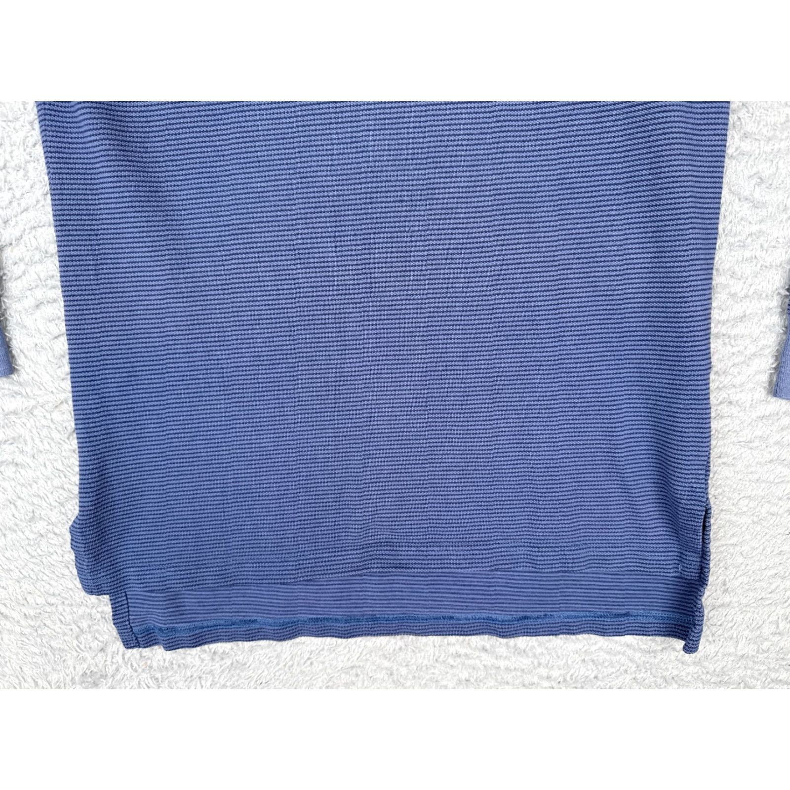 Ralph Lauren VINTAGE Ralph Lauren Polo Shirt Men S Blue Stripe 100% Cotton Slim Fit Long Sleeve Polo Shirt Men Small Blue Stripe 70s Theme Mens Size US S / EU 44-46 / 1 - 5 Thumbnail
