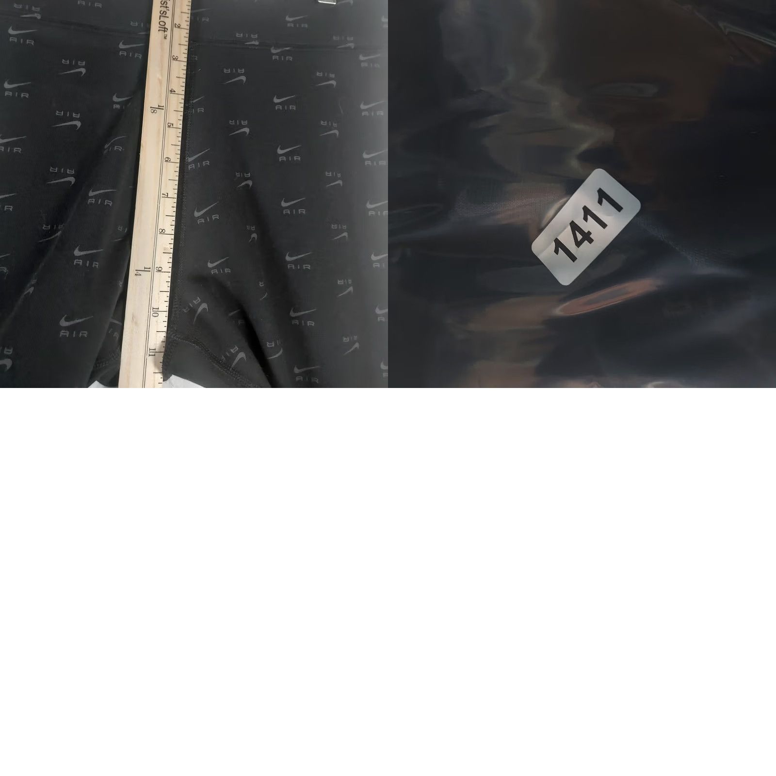 Nike VINTAGE Nike Air Womens M High Rise Black Full Length Logo Leggings New With Tags Size 32" / US 10 / IT 46 - 9 Thumbnail