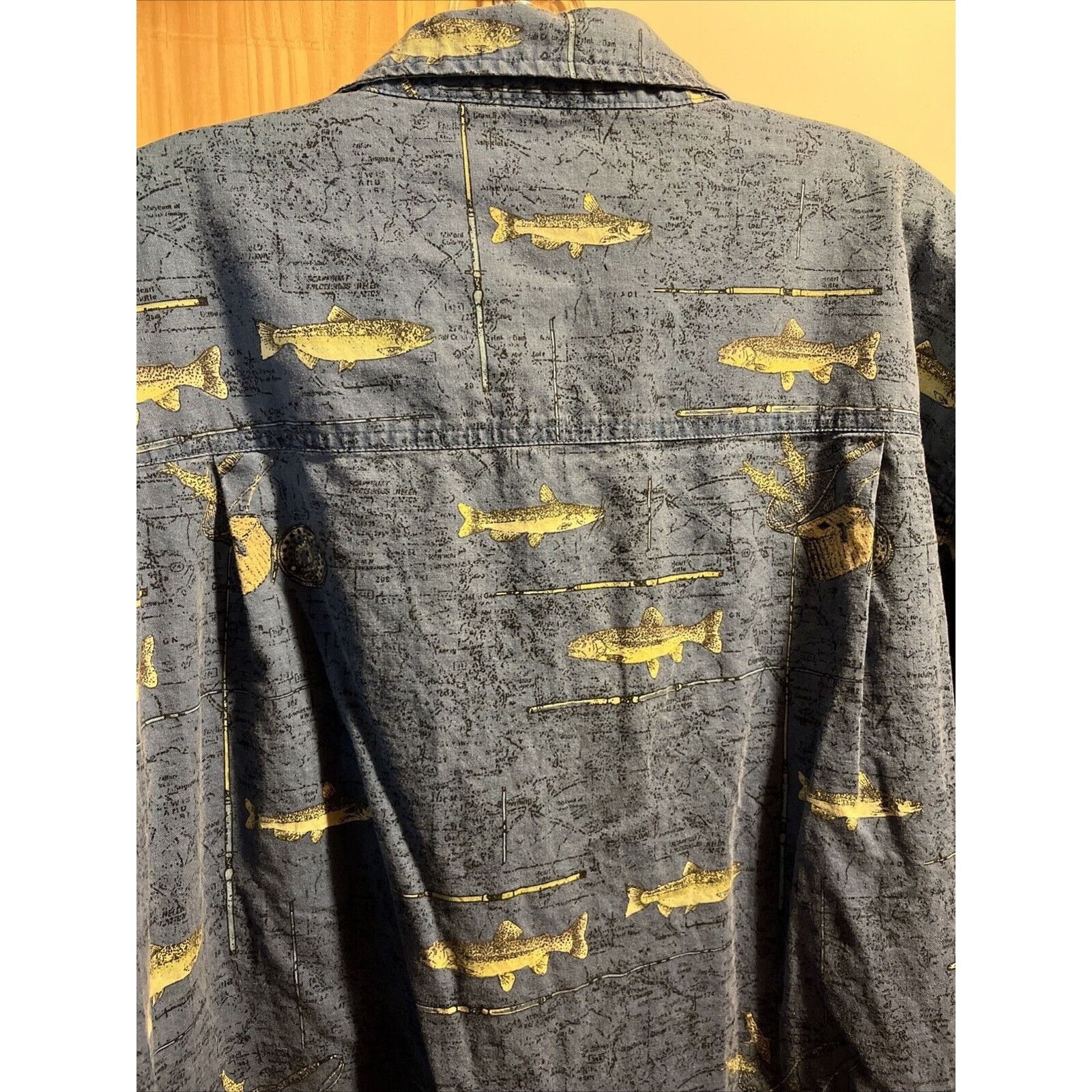 White Sierra White Sierra VTG Shirt Men’s XL Button Blue SS Fish Cotton Size US XL / EU 56 / 4 - 11 Thumbnail