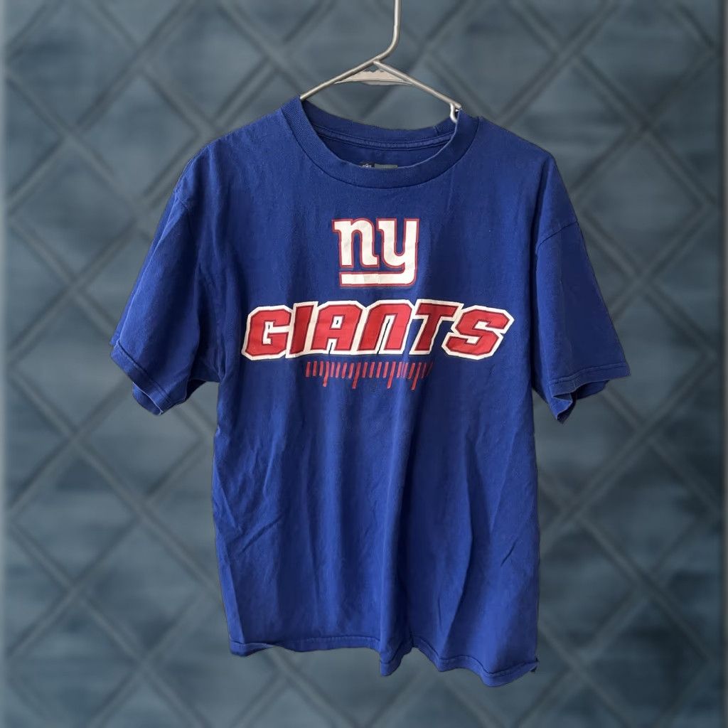 NFL NY Giants NFL Team Apparel Men's Blue Distressed T-Shirt Large Graphic Size US L / EU 52-54 / 3 - 1 Thumbnail
