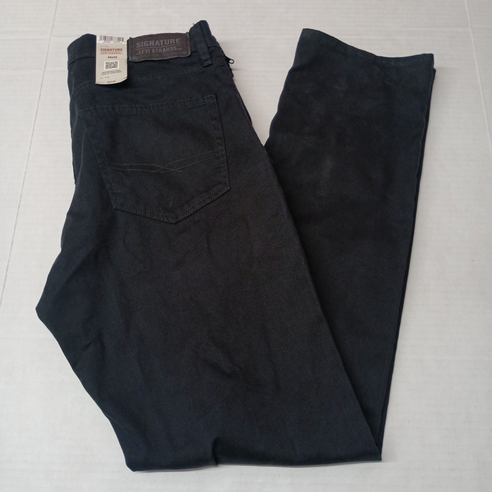 Levi's Signature By Levi Strauss Chino Pants Men's Size 34x34 Black Size US 34 / EU 50 - 1 Thumbnail
