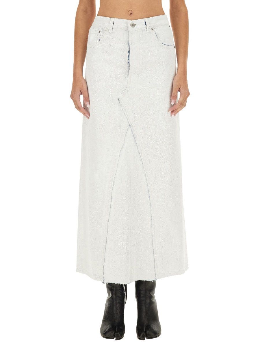 Maison Margiela MAISON MARGIELA MIDI SKIRT - WHITE (IT 40) Size 40" / US 18 - 1 Thumbnail