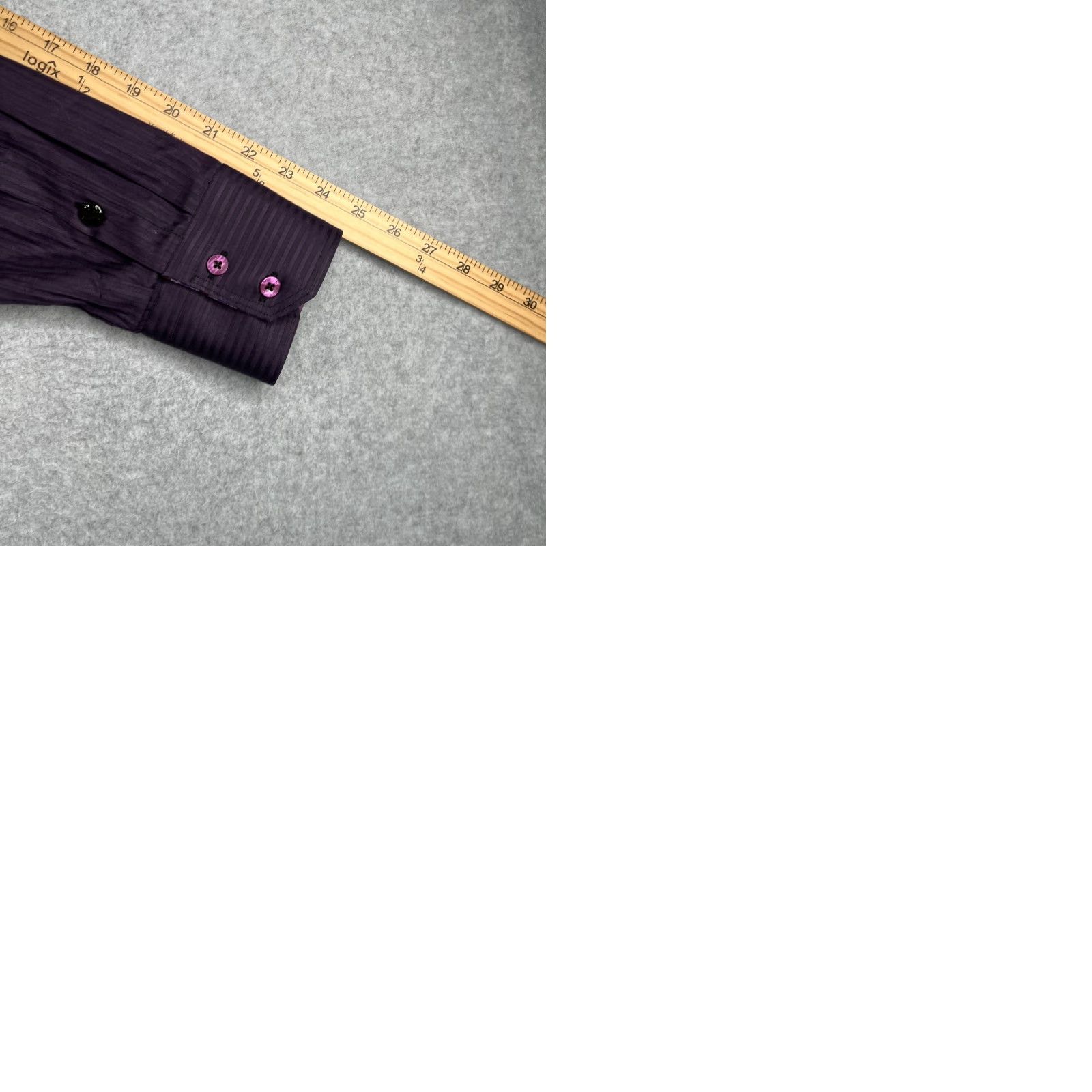 Vintage Stone Rose Black Rivet Collection Shirt M Purple Stiped Button Up Long Sleeve Size US M / EU 48-50 / 2 - 9 Thumbnail