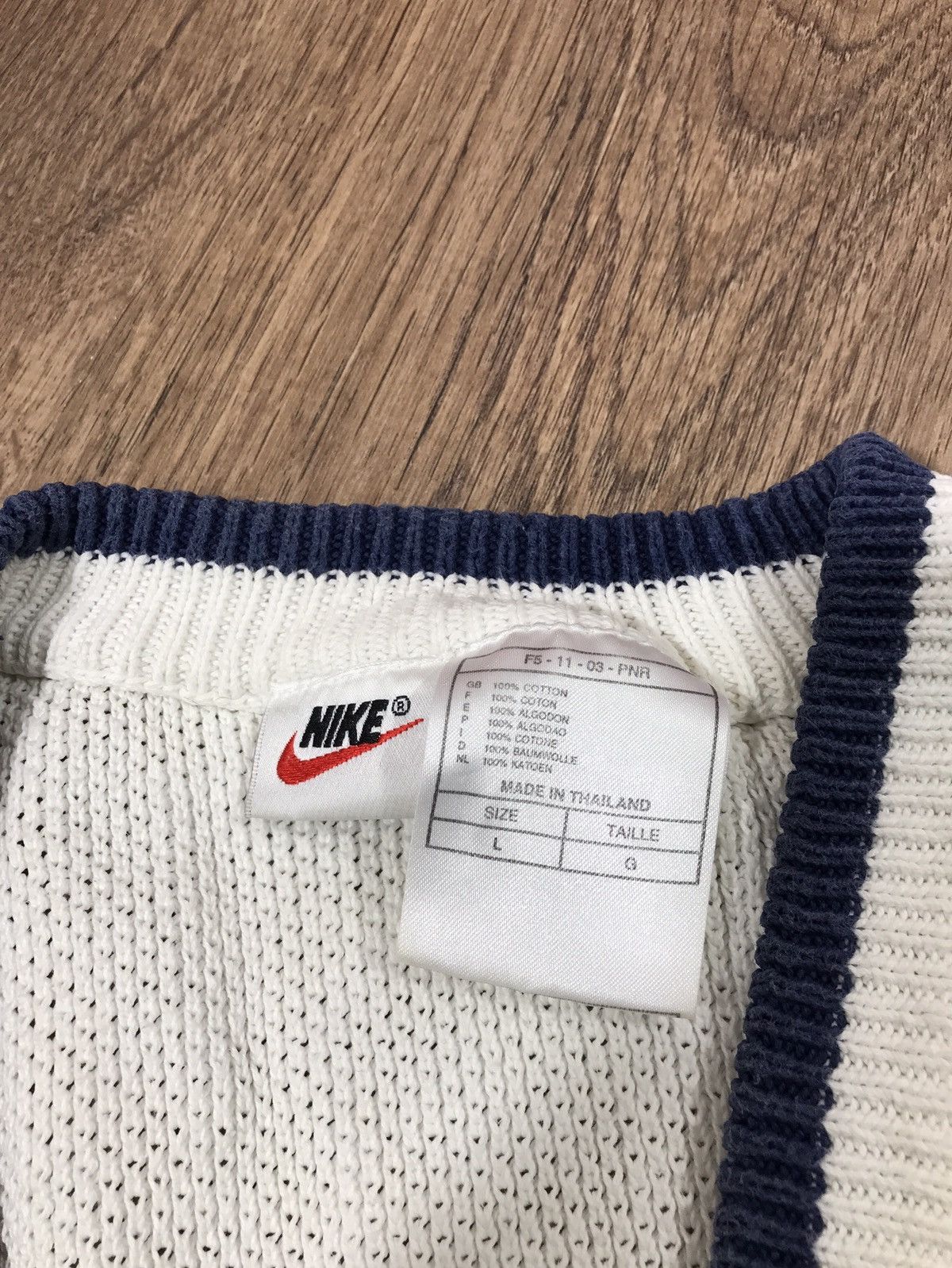 Vintage Vintage Nike 90s Knit Vest Size US L / EU 52-54 / 3 - 6 Thumbnail