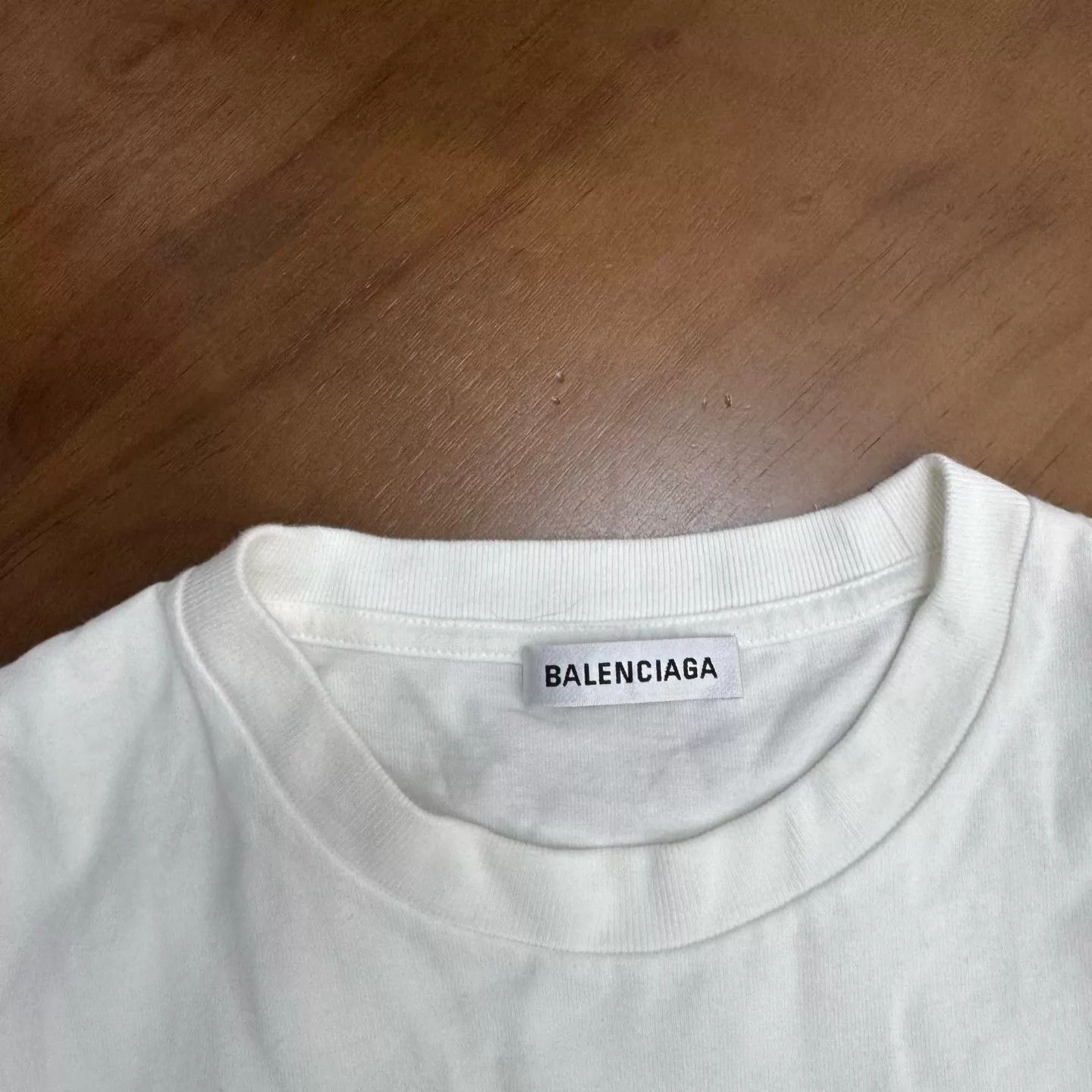 Balenciaga Balenciaga Eco White Green Short Sleeve Tee XS Size US XS / EU 42 / 0 - 4 Thumbnail