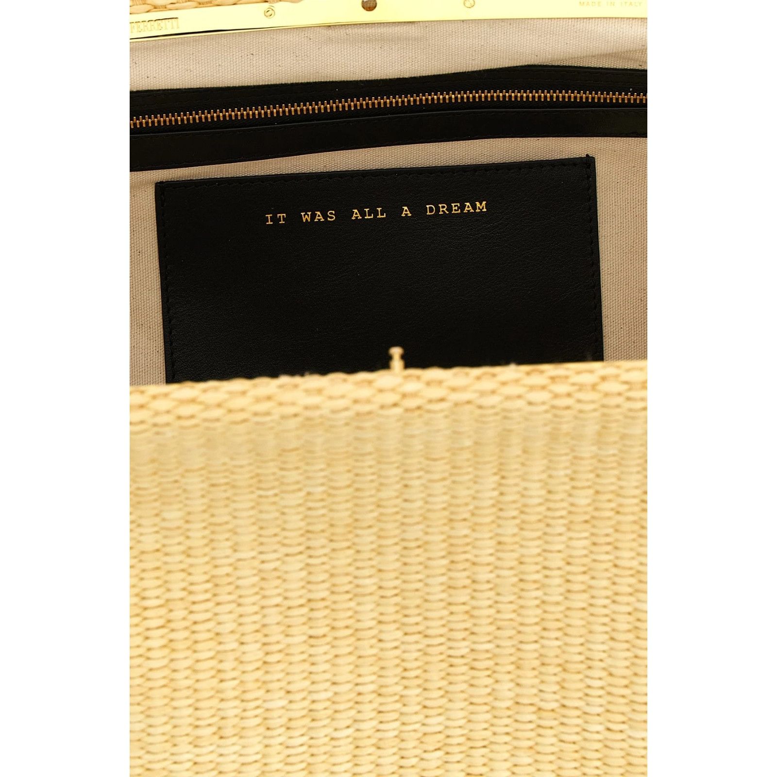 Alberta Ferretti ALBERTA FERRETTI Maxi Beige Woven Raffia Pouch Shoulder Bag Size ONE SIZE - 4 Thumbnail