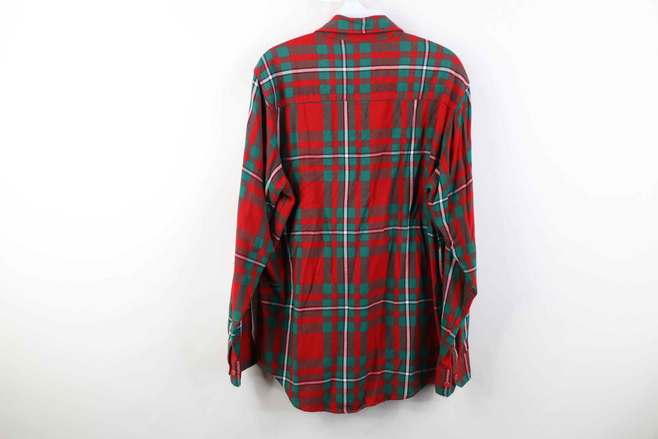Vintage Vintage 70s 80s Streetwear Knit Collared Button Shirt Plaid Size US L / EU 52-54 / 3 - 15 Thumbnail