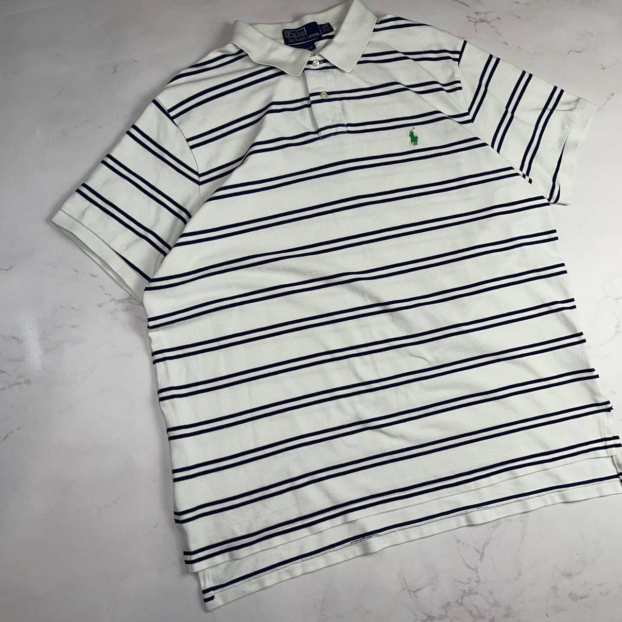 Polo Ralph Lauren Crazy Vintage Y2K/2000s Striped Polo Ralph Lauren t-Shirt Size US XXL / EU 58 / 5 - 3 Thumbnail